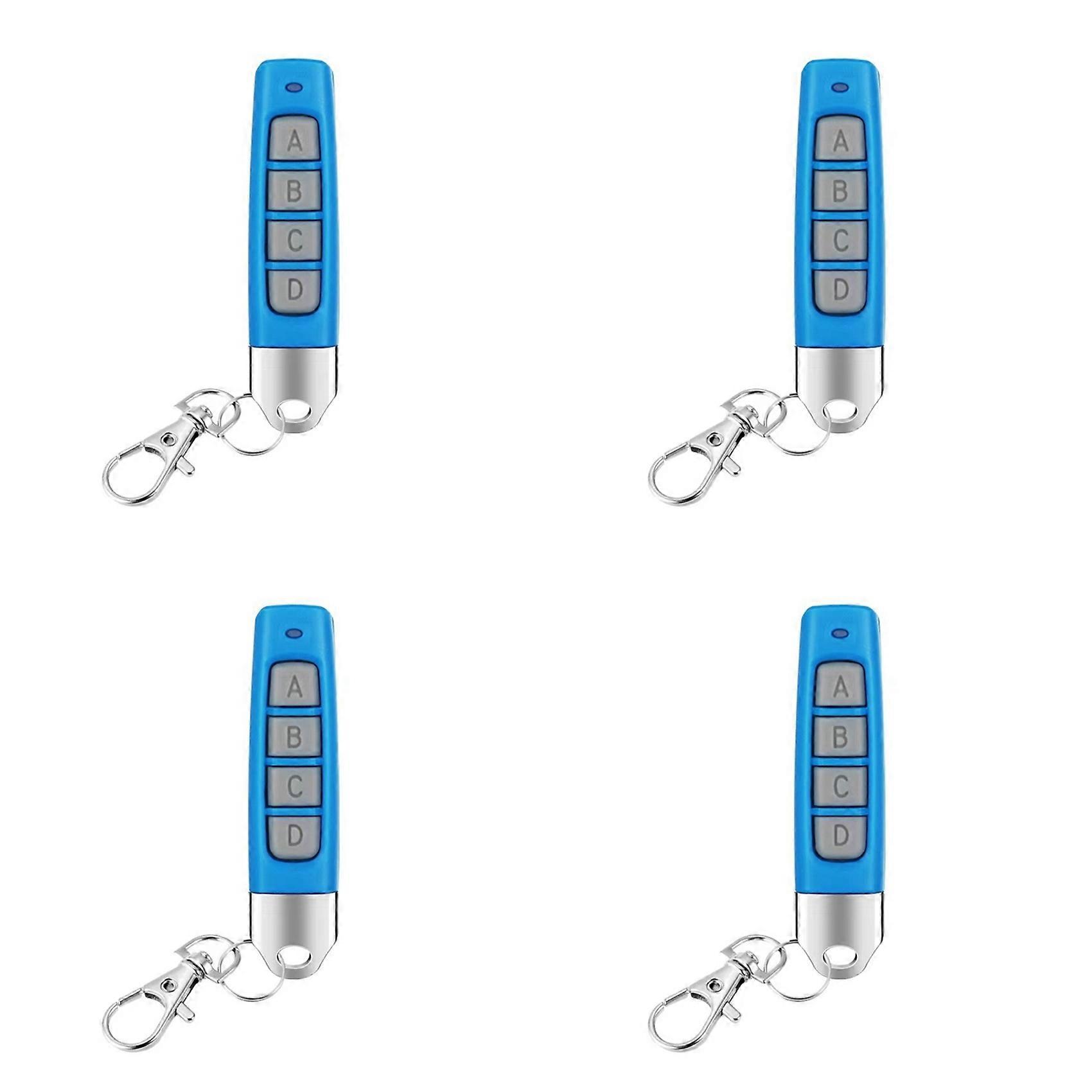 4X 433MHz RF Remote Control Compact Wireless Duplicator for Garage Doors Gates Systems Universal Compatibility D