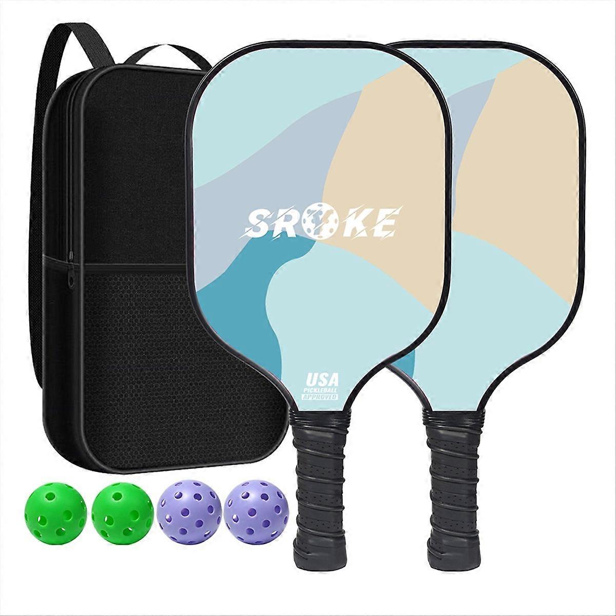 Pickleball Racket Set Fiberglass Pickleball Paddle B