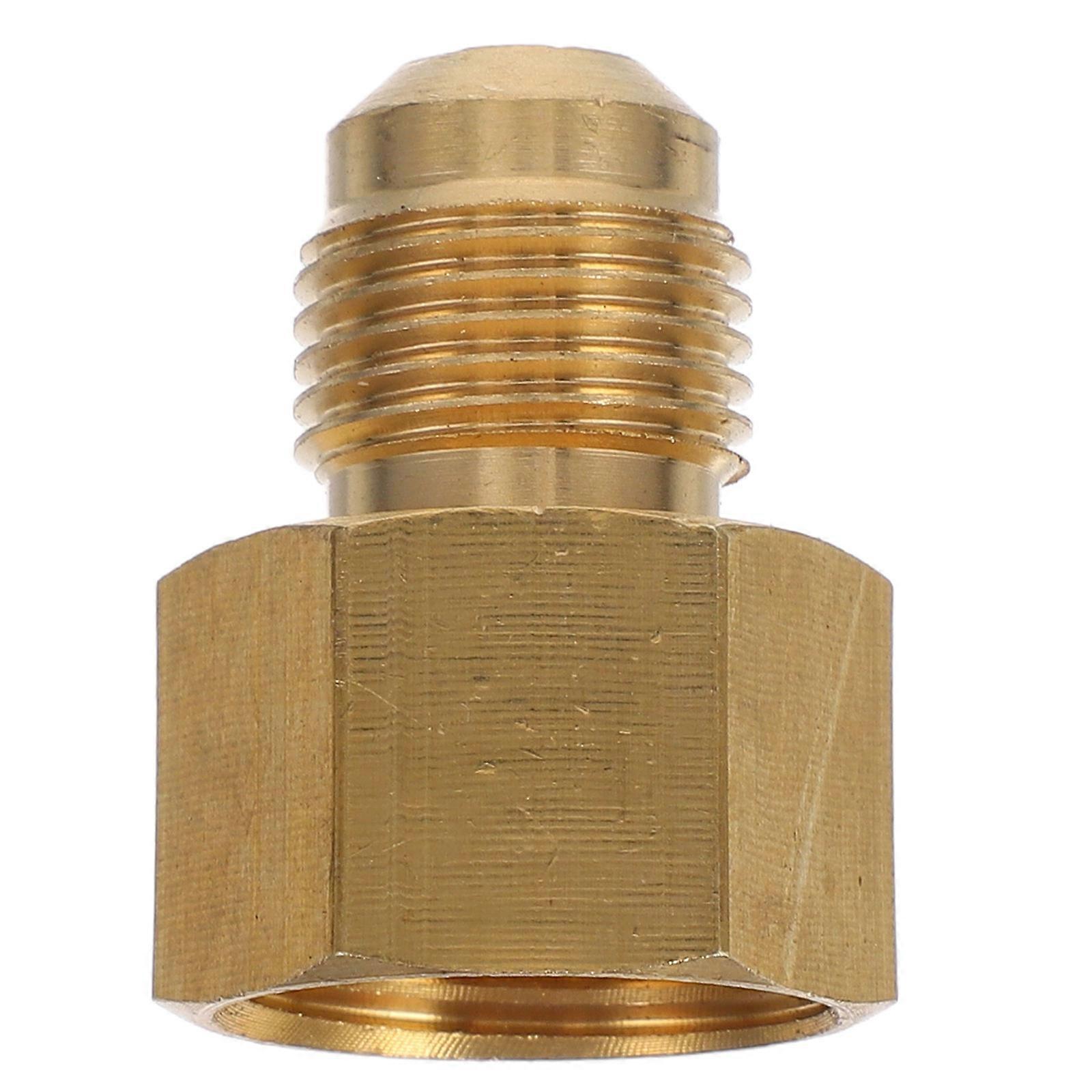 Golden Brass Gas Heater Quick Connect Fitting for Connecting with High Pressure Resistance and Thread Compatibility 0.5 inch