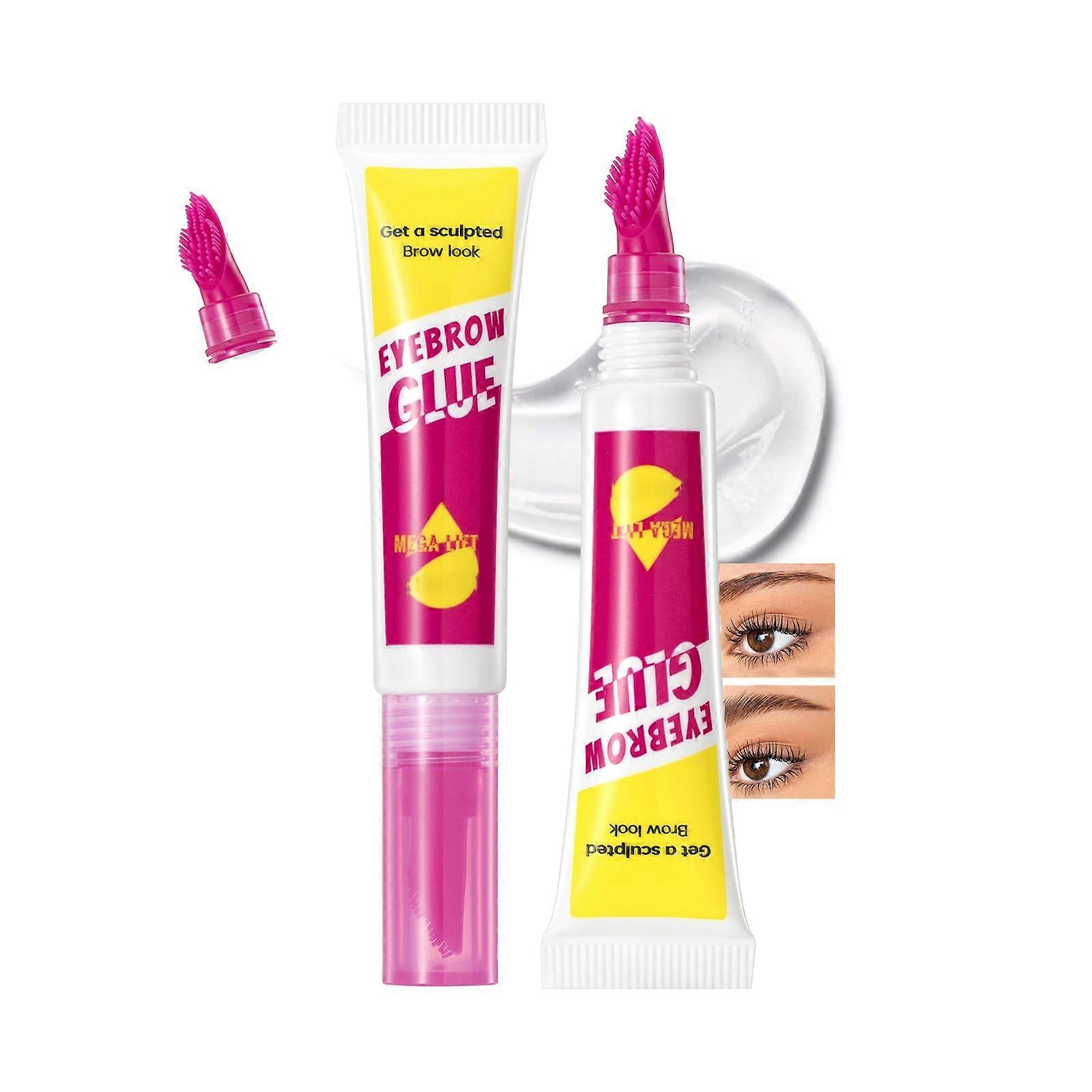 Clear Waterproof Eyebrow Gel Wax with BuiltIn Comb for LongLasting Brow Hold and Lamination Effect