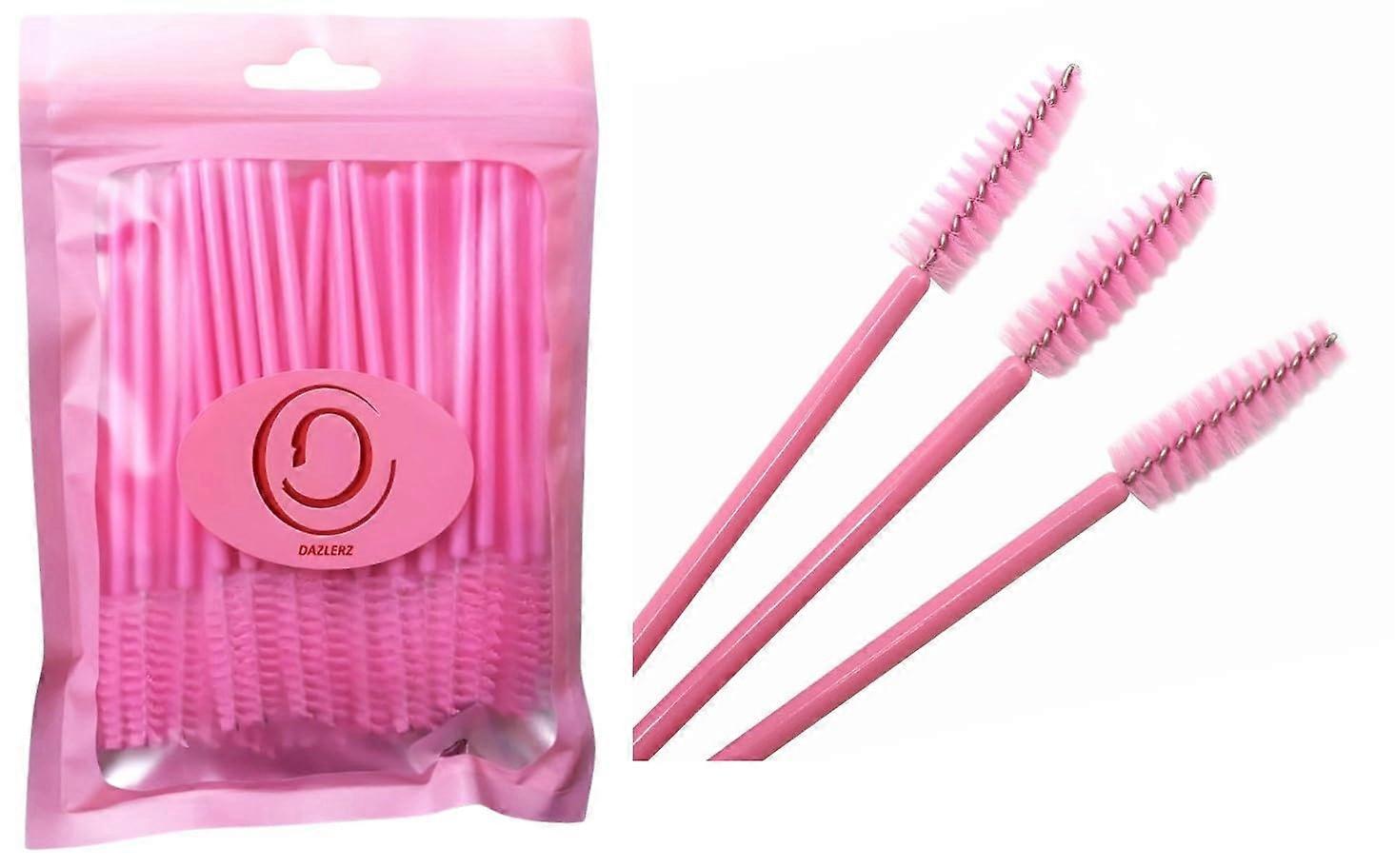 50PCS Disposable Eyelash Brush Mascara Wands Spoolies for Extensions Hygienic SingleUse Bulk