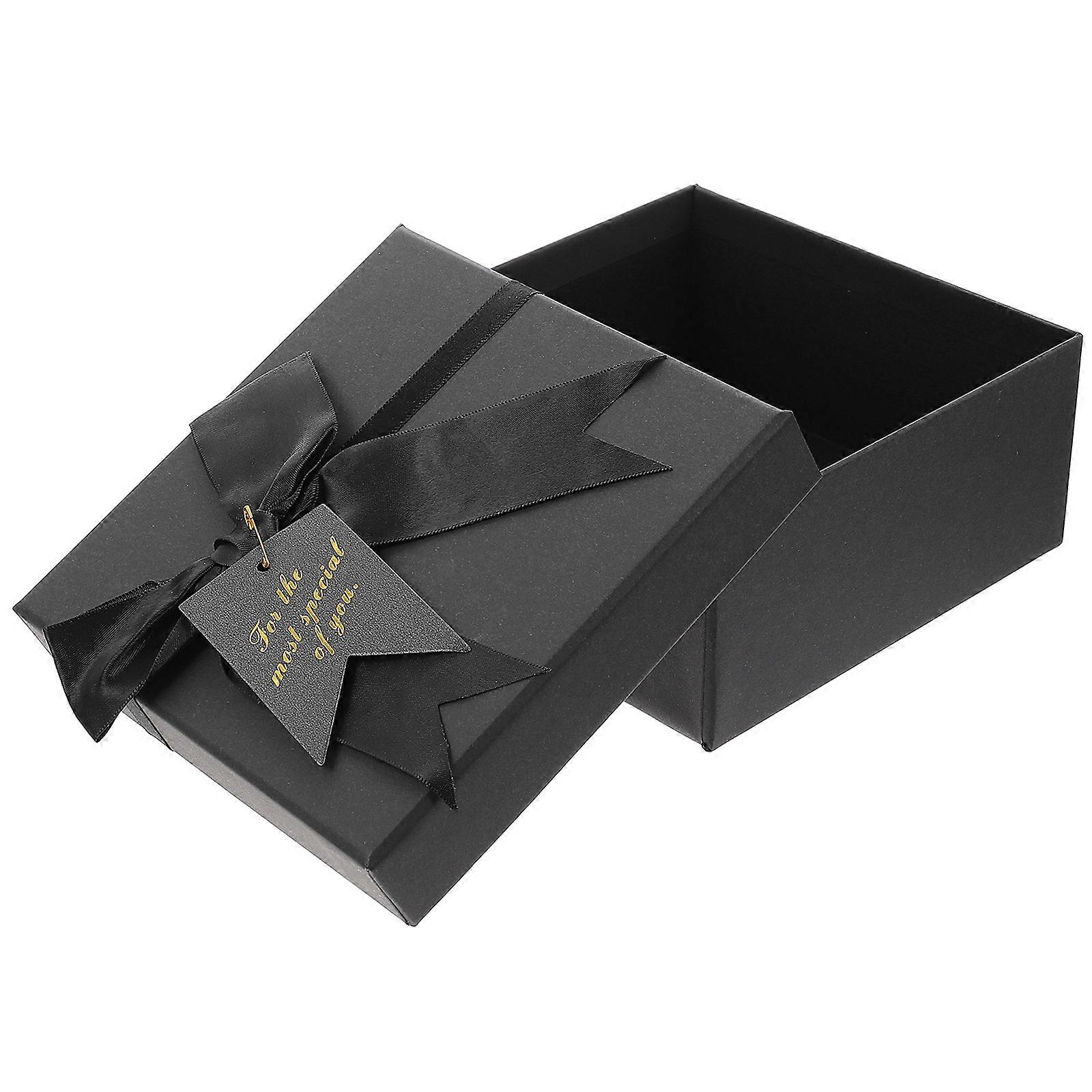 Wedding Treat Boxes Black Paper Candy Boxes for Packing 3Pcs