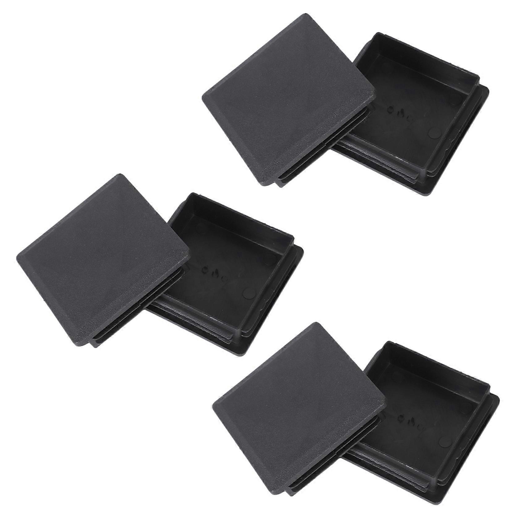 80mm x 80mm Square Plastic Caps Pipe Tube Inserts End Plug 6 Pieces
