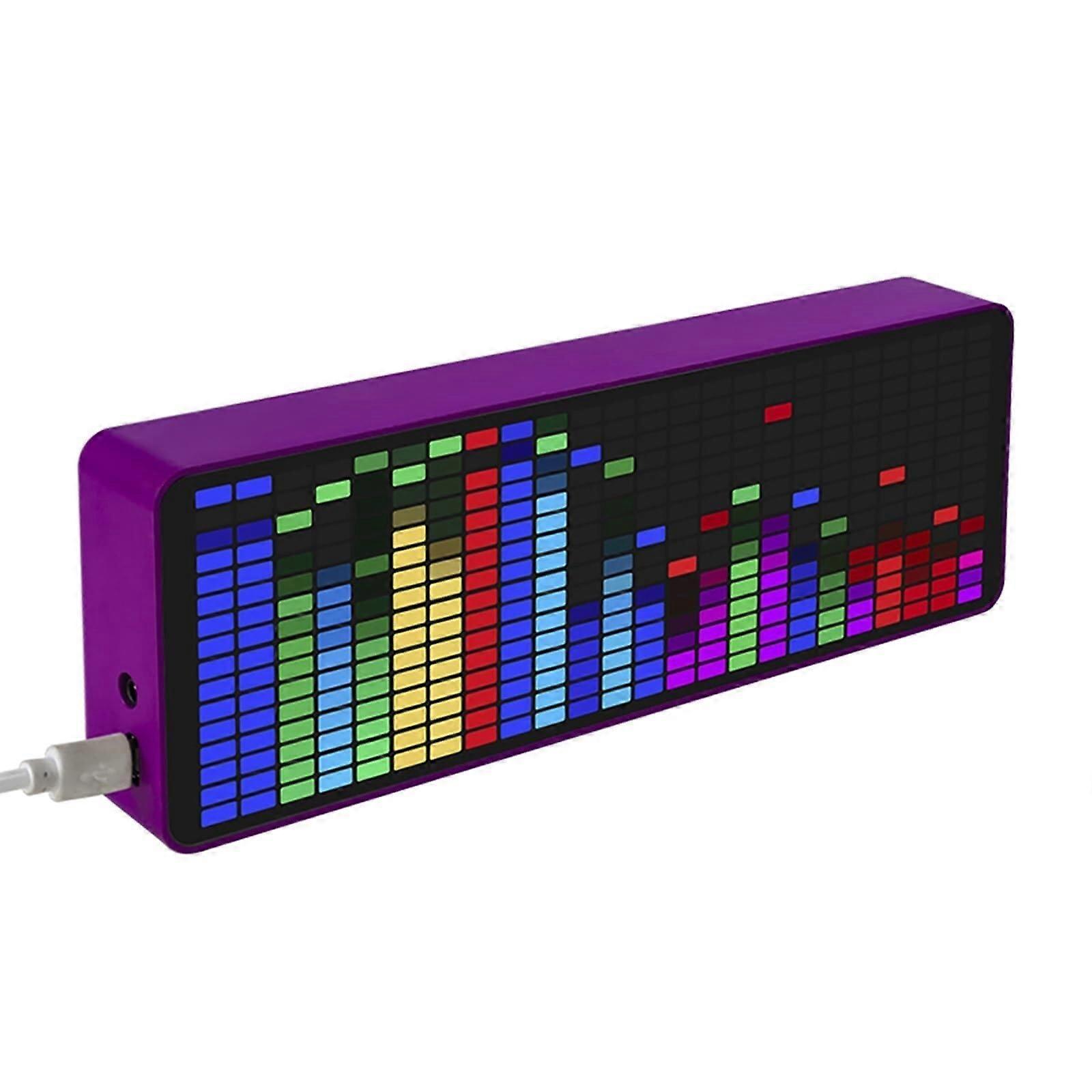LED Music Spectrum Display with 84 Dynamic Effects, Fast Sound Pickup, RGB Audio Reactive Light
