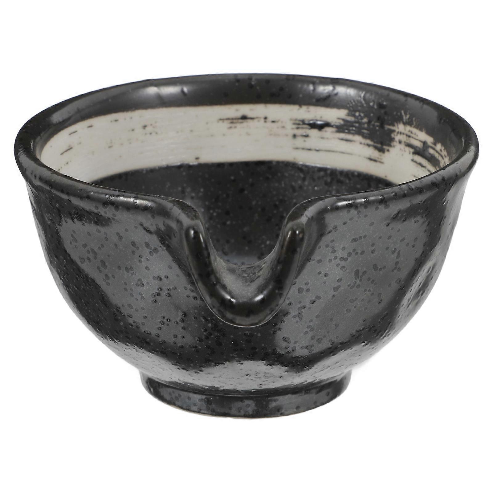 Black Ceramic Sauce Dish for Serving Suitable for Hot Pot
