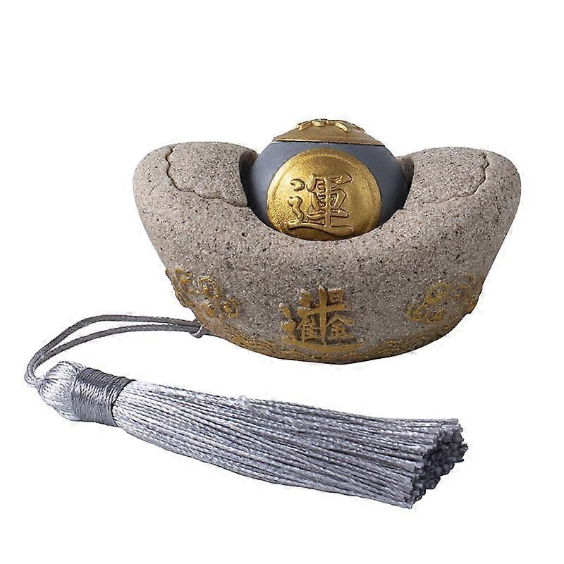 Feng Shui Ornament Lucky Charm for Wealth and Health, Temple Blessed Protective Amulet