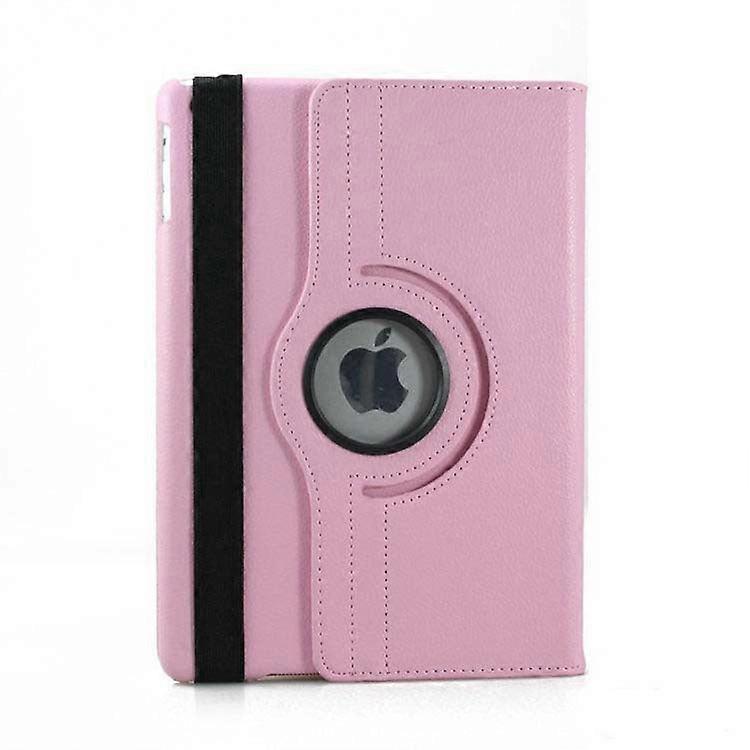 Case For Ipad 2019 Mini 5/mini 4 Pink Lychee Texture Rotating Leather