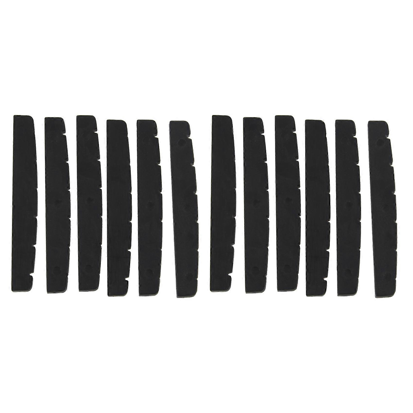 12X Black 6-String Guitar Top Nut 42mm X 3mm