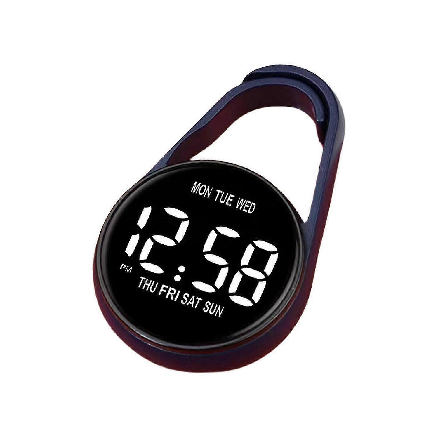 Compactly Waterproof Electronic Clock with Hook Features Touch screens Night lights Function For Learning Environment White