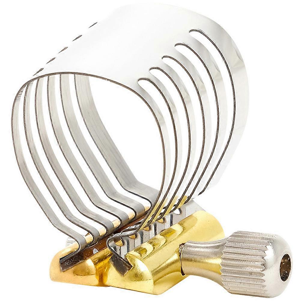 Silver Sax Ligature for Wind Instrument Replacement Part Durable Metal