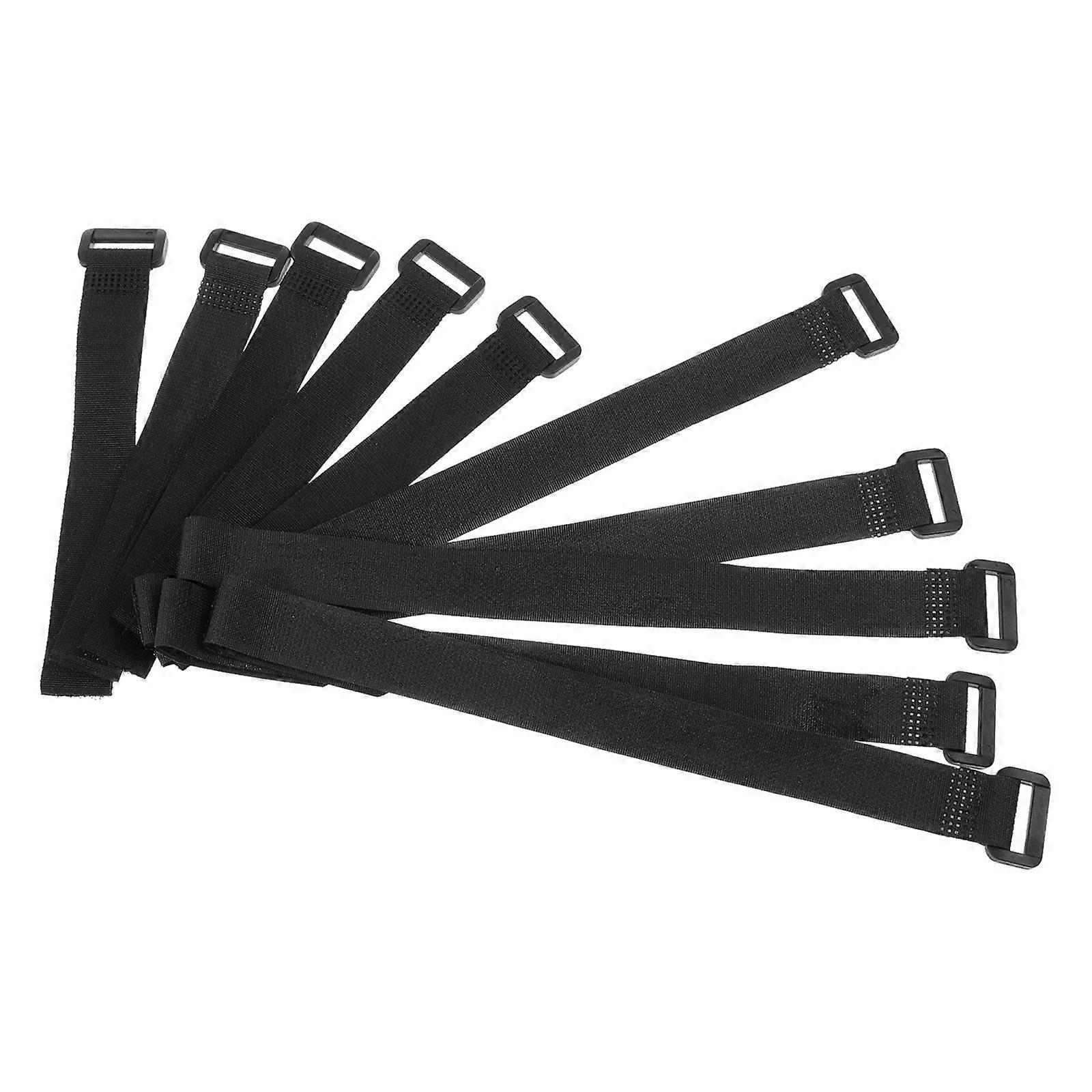 Cycle Straps Black Nylon Fixing Bands For Mountain Bikes 10Pcs