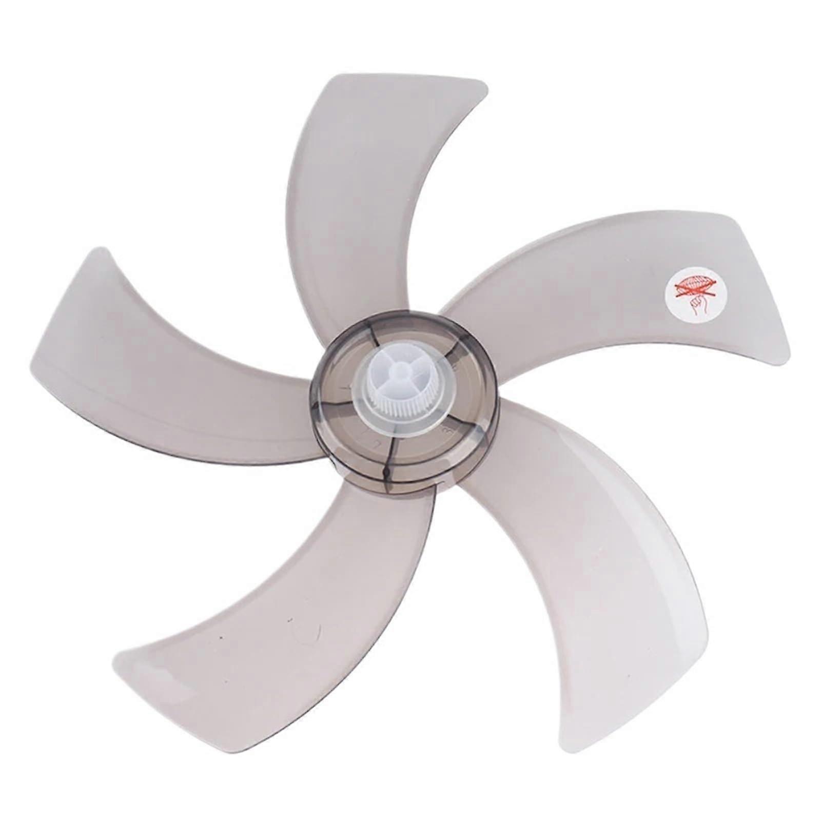16 Inch Pedestal Fan Blade Replacement with Secure Nut Cover, Durable Plastic, Easy Installation