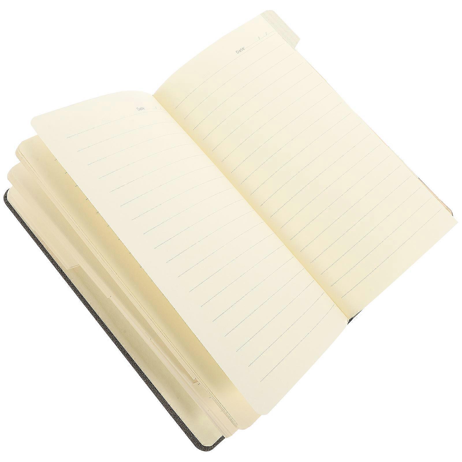 Thicken Notebook for Writing Black Office Portable Diary Notebook