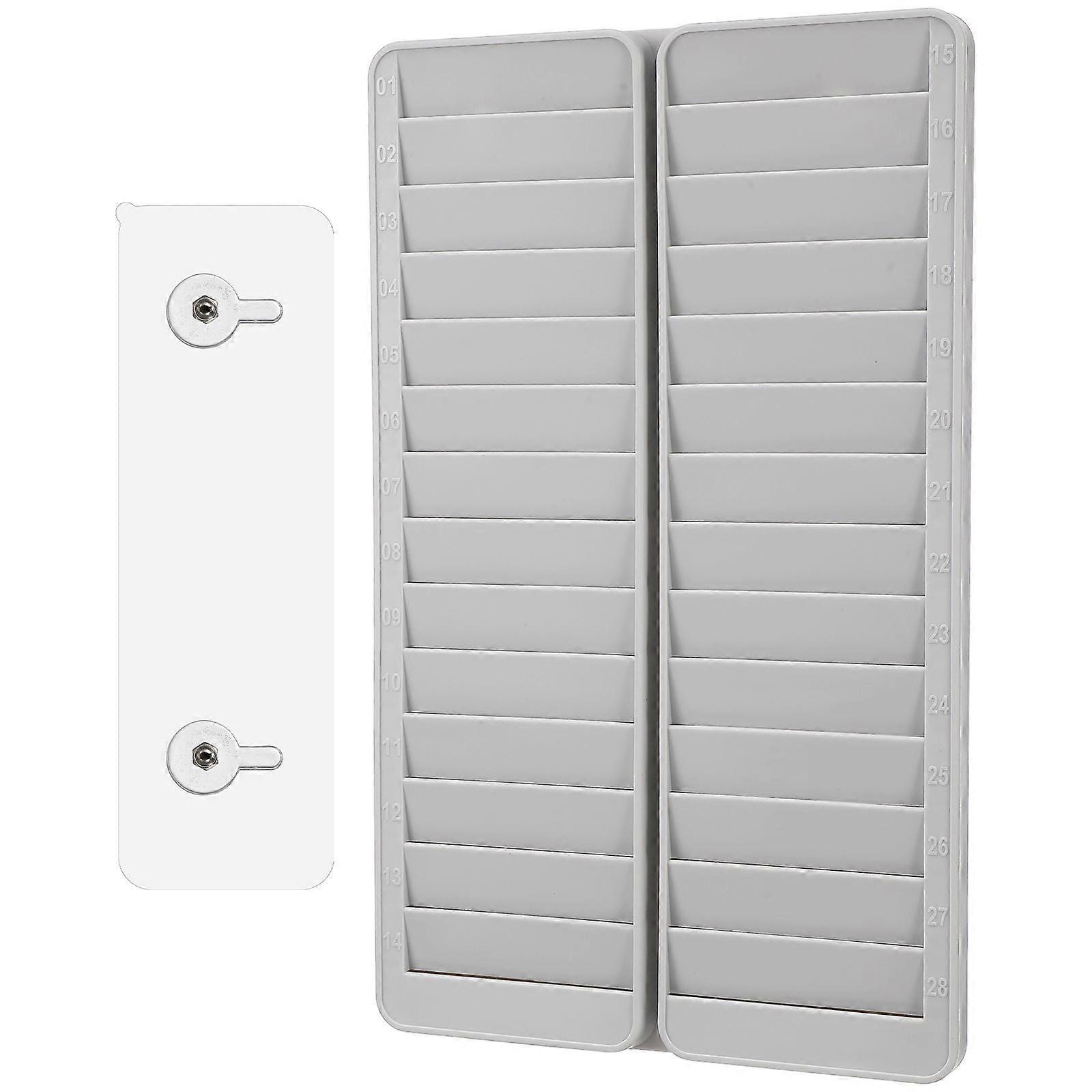 Office Attendance Cards Rack Holder for Storing 4Pcs Plastic