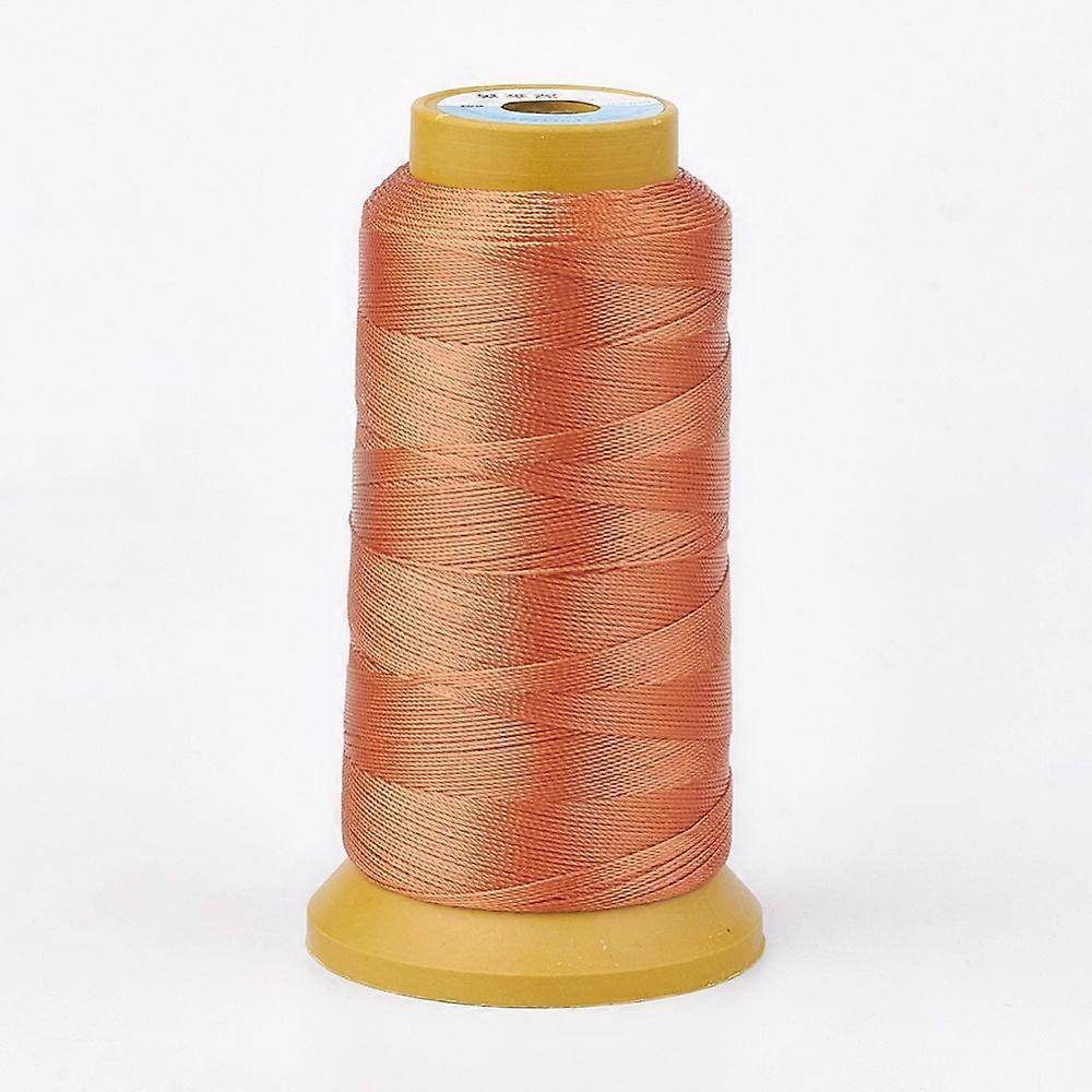 Polyester Thread for Custom Woven Jewelry Making Sandy Brown 1mm about 230m/roll