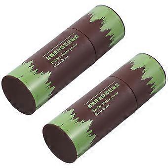 Hairline Shadow Powder Stick for Hair Root Concealing 2Pcs Brown ABS Sponge Pen