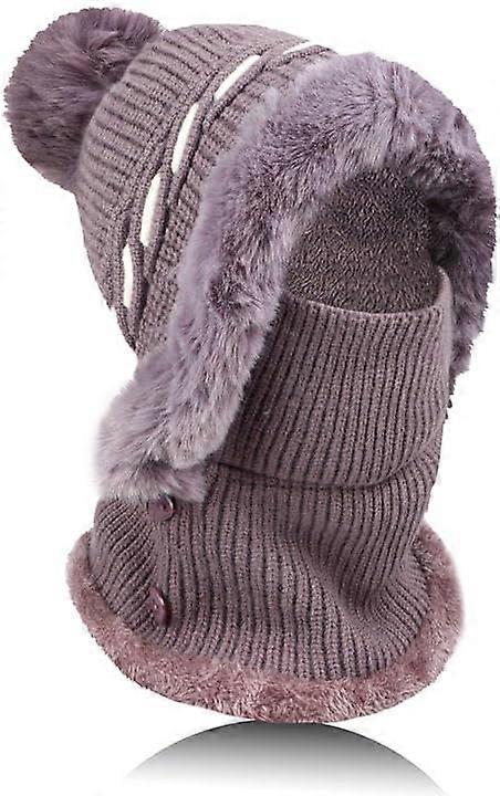 Women's Two-Piece Knitted Balakraff Hat