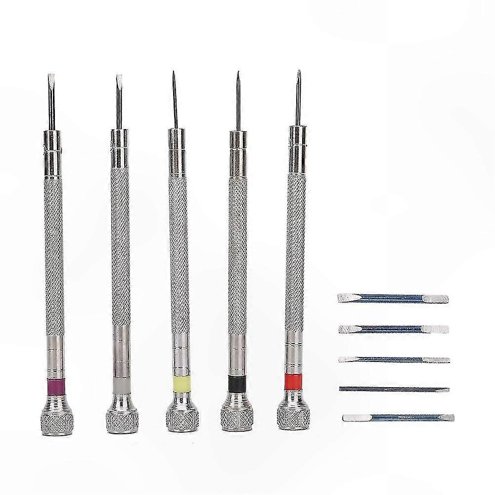 Spring Steel Watch Screwdriver Repair Tool Set for Watchmakers