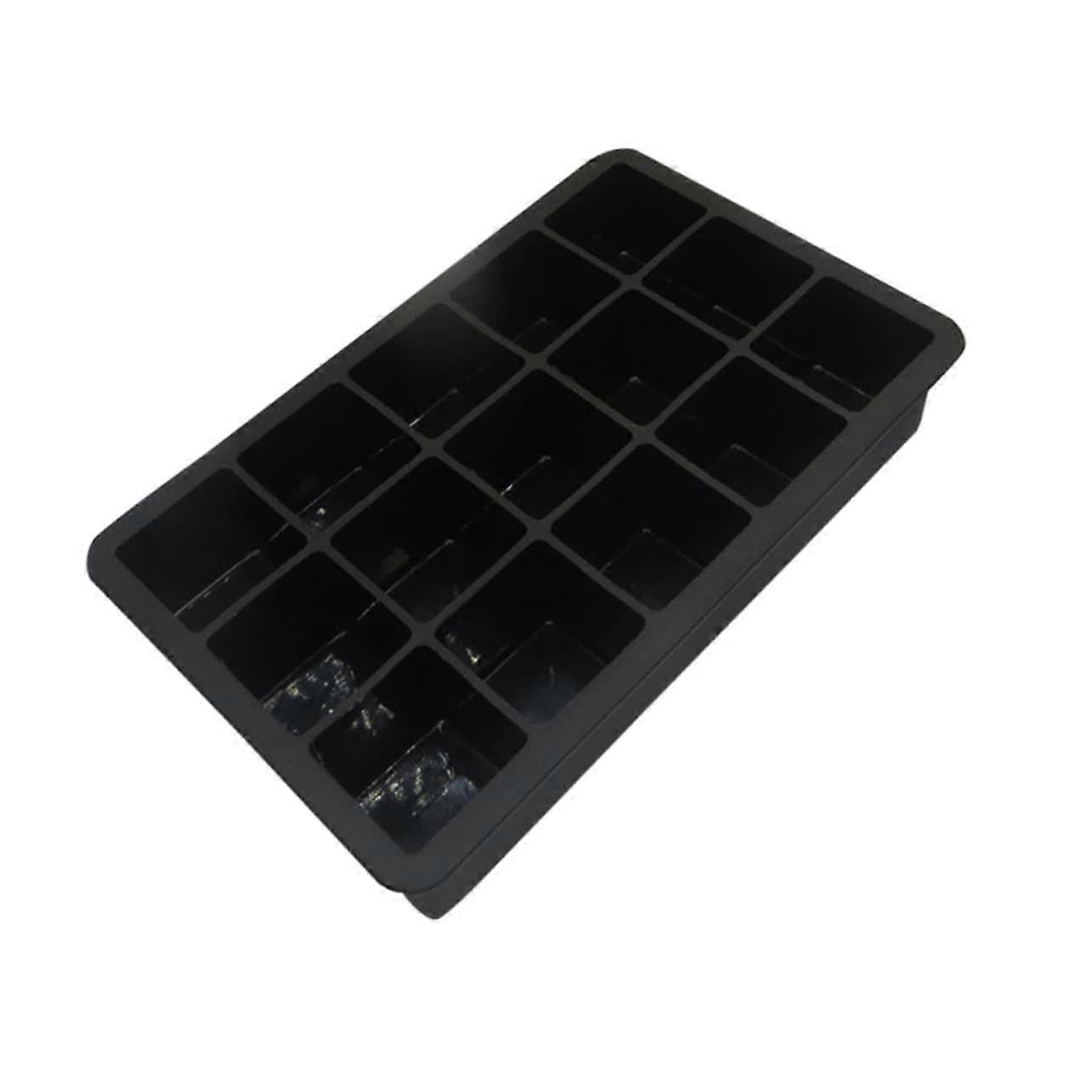 4 Pcs 15Cavity Silicone Ice Cube Mold Set for Jelly Cake Popsicles Easy Release Baking Trays
