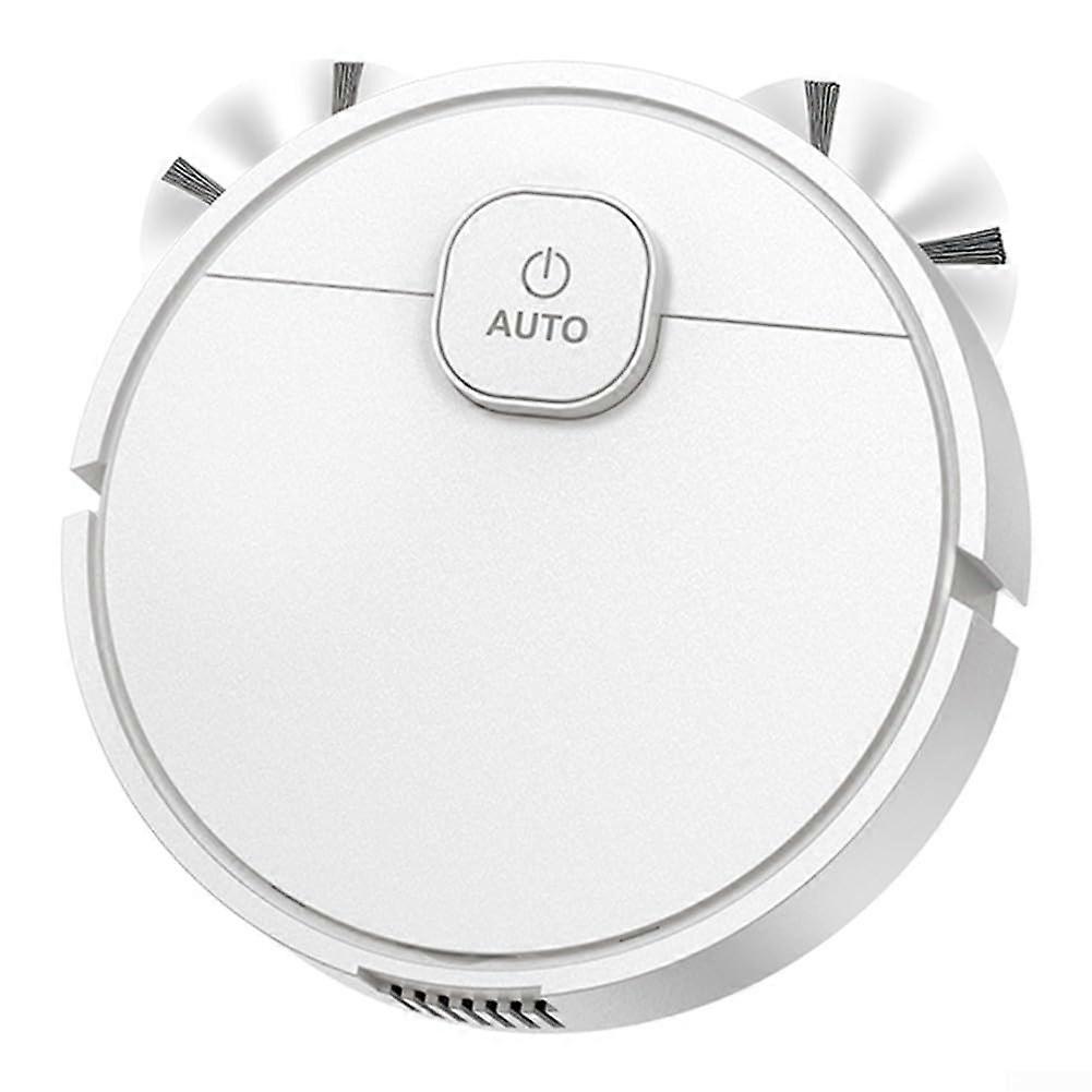 Robot Vacuum Cleaner with Mopping Function, 23cm Compact Design, Smart Navigation for Hard Floors, White