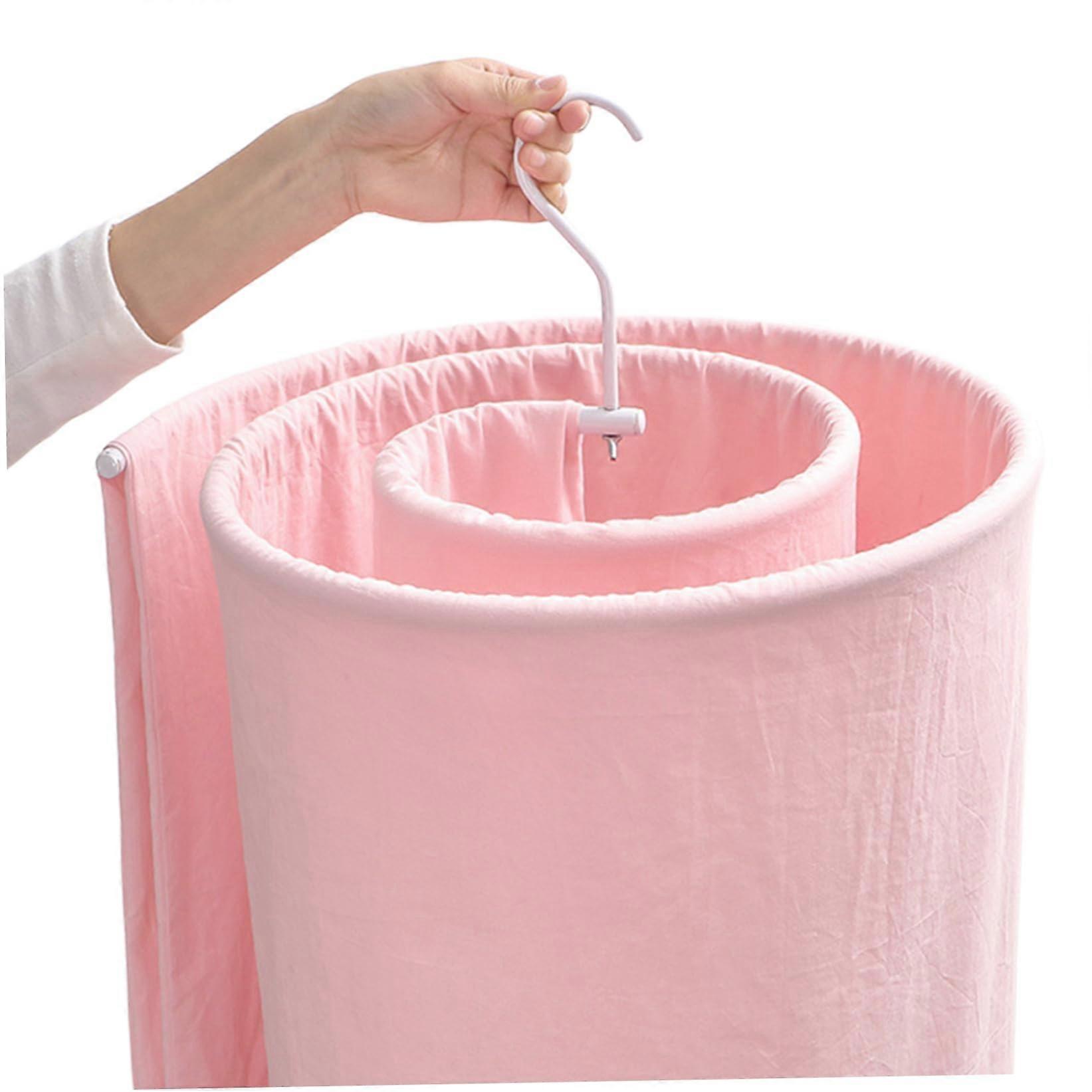 Heavy Duty Spiral Blanket Drying Rack for Bed Sheets, RustResistant Space Saving Clothes Hanger