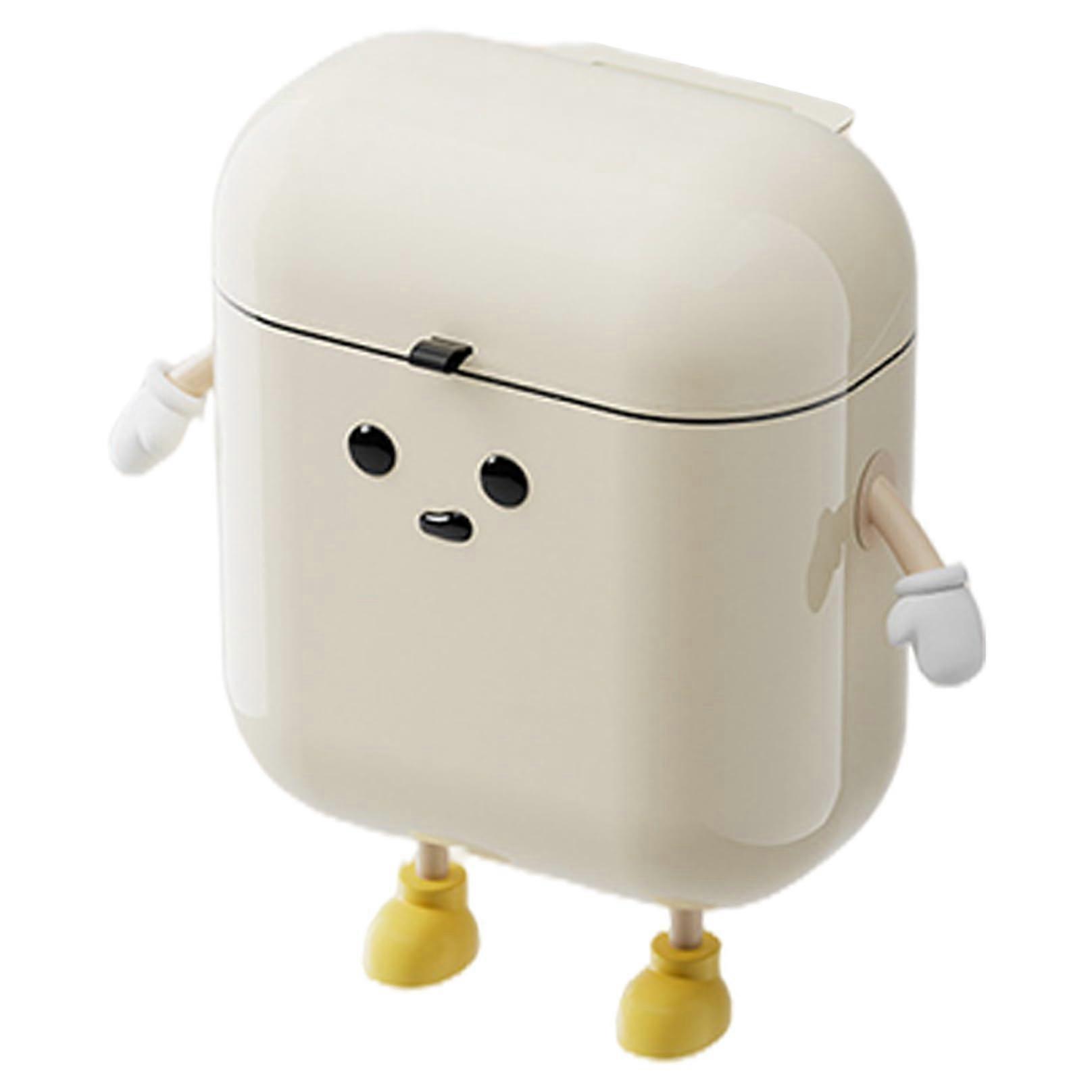 Wall Mounted Trash Can with Lid 12L Waterproof Hanging Garbage Bin for Kitchen Bathroom Space Saving