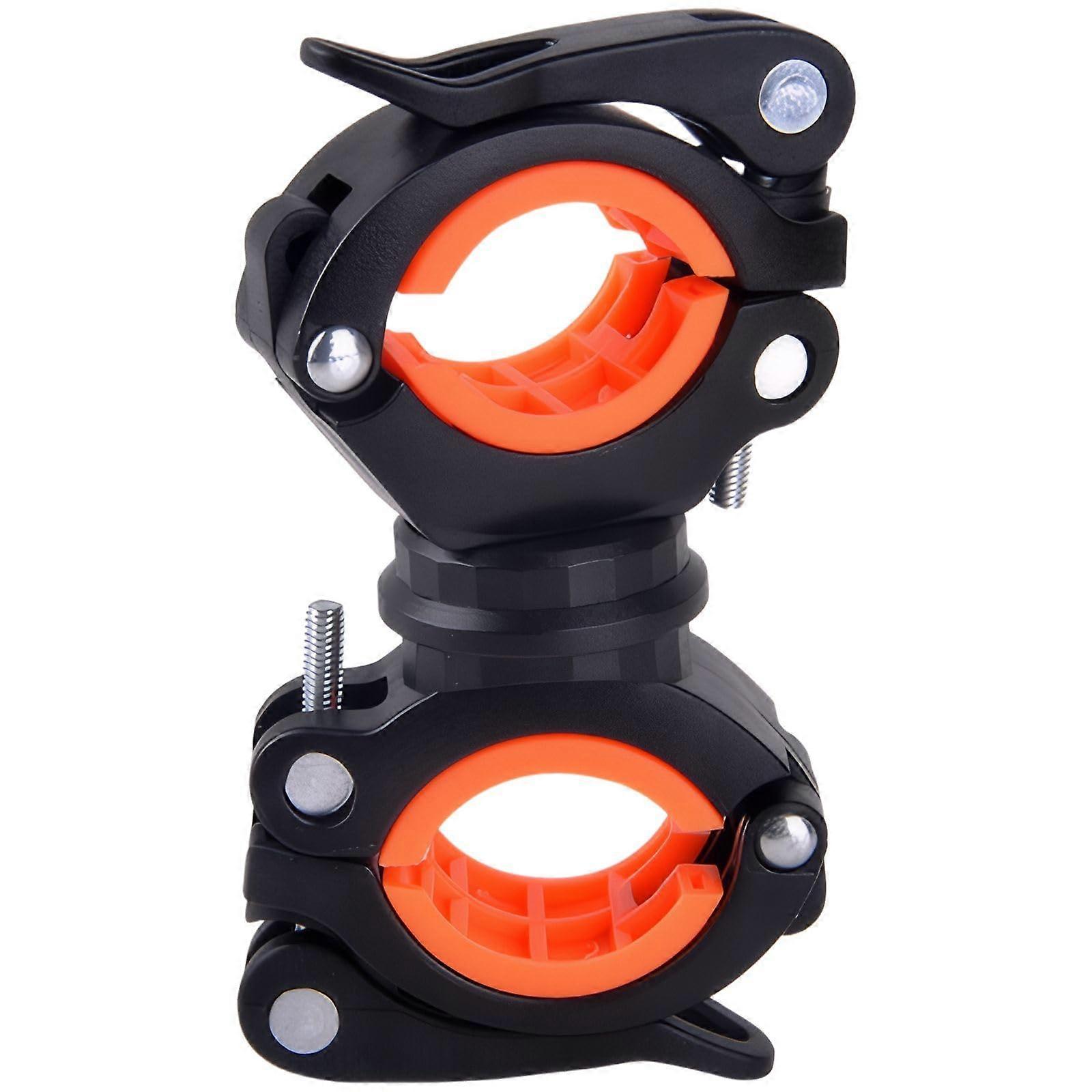 Bike Light Mount with SlipResistant Quick Release, Adjustable Bicycle Handlebar Flashlight Holder Black