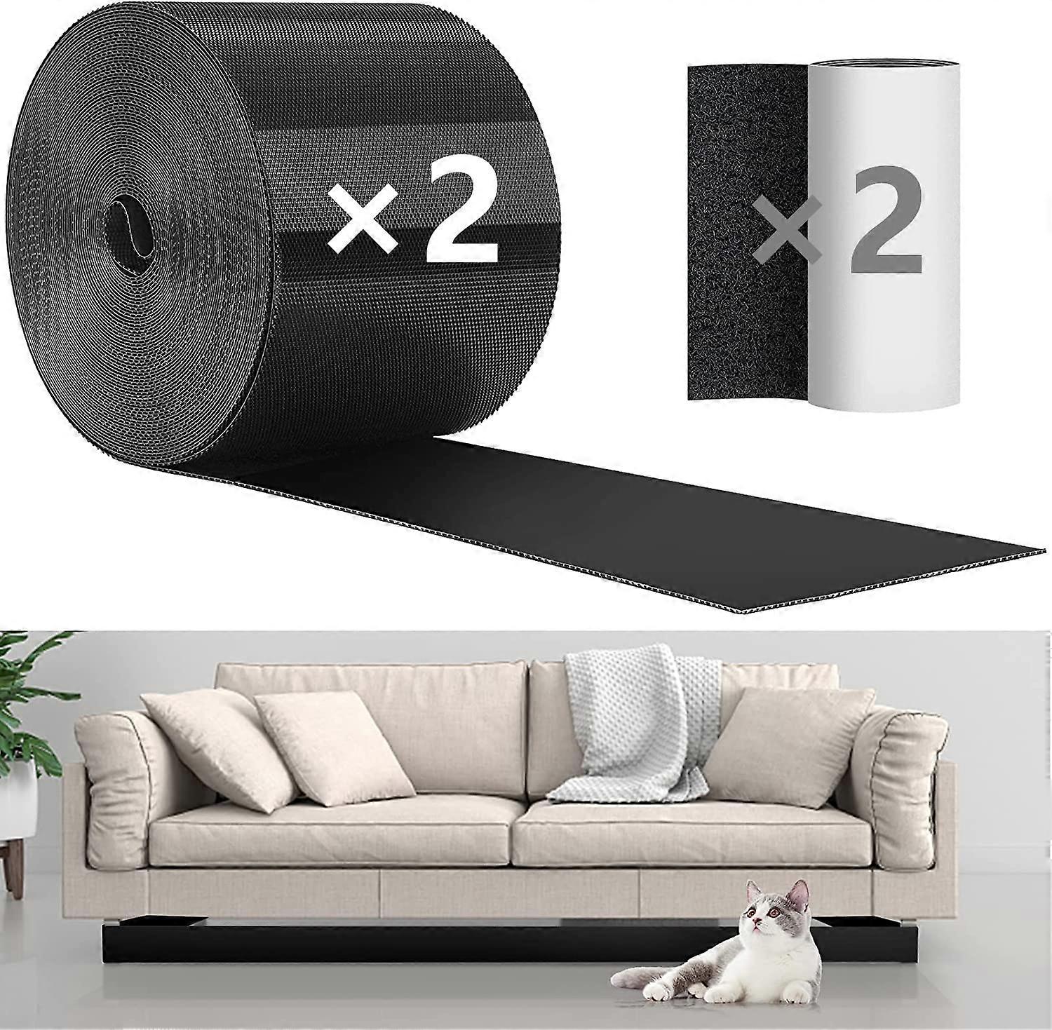 Under Couch Blocker Strap 2 Pack 32.8ft Adjustable Toy Barrier for Sofa Bed Gap, ChildSafe Fabric