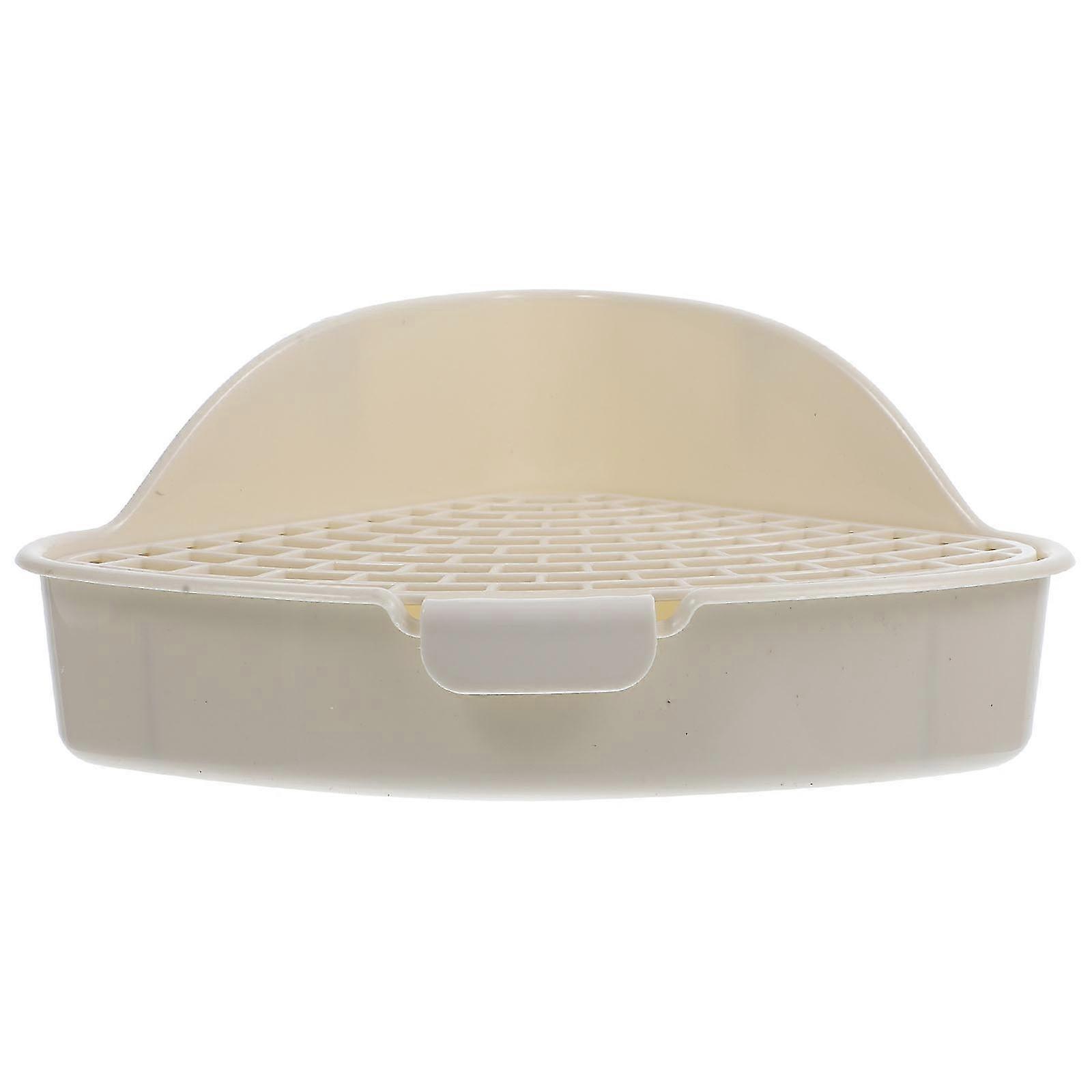 Bunny Friendly Litter Box Triangle Potty Trainer for Corner Use
