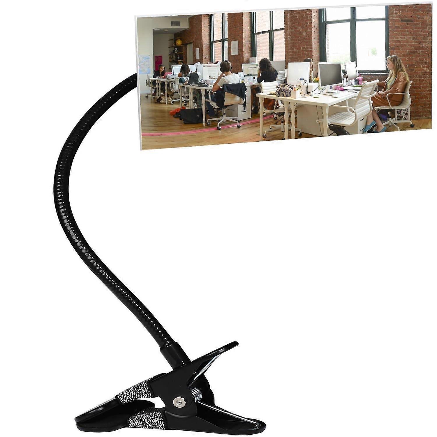 Office Desk Rear View Mirror with 360° Adjustable Clip, Frameless WideAngle Cubicle Security Mirror
