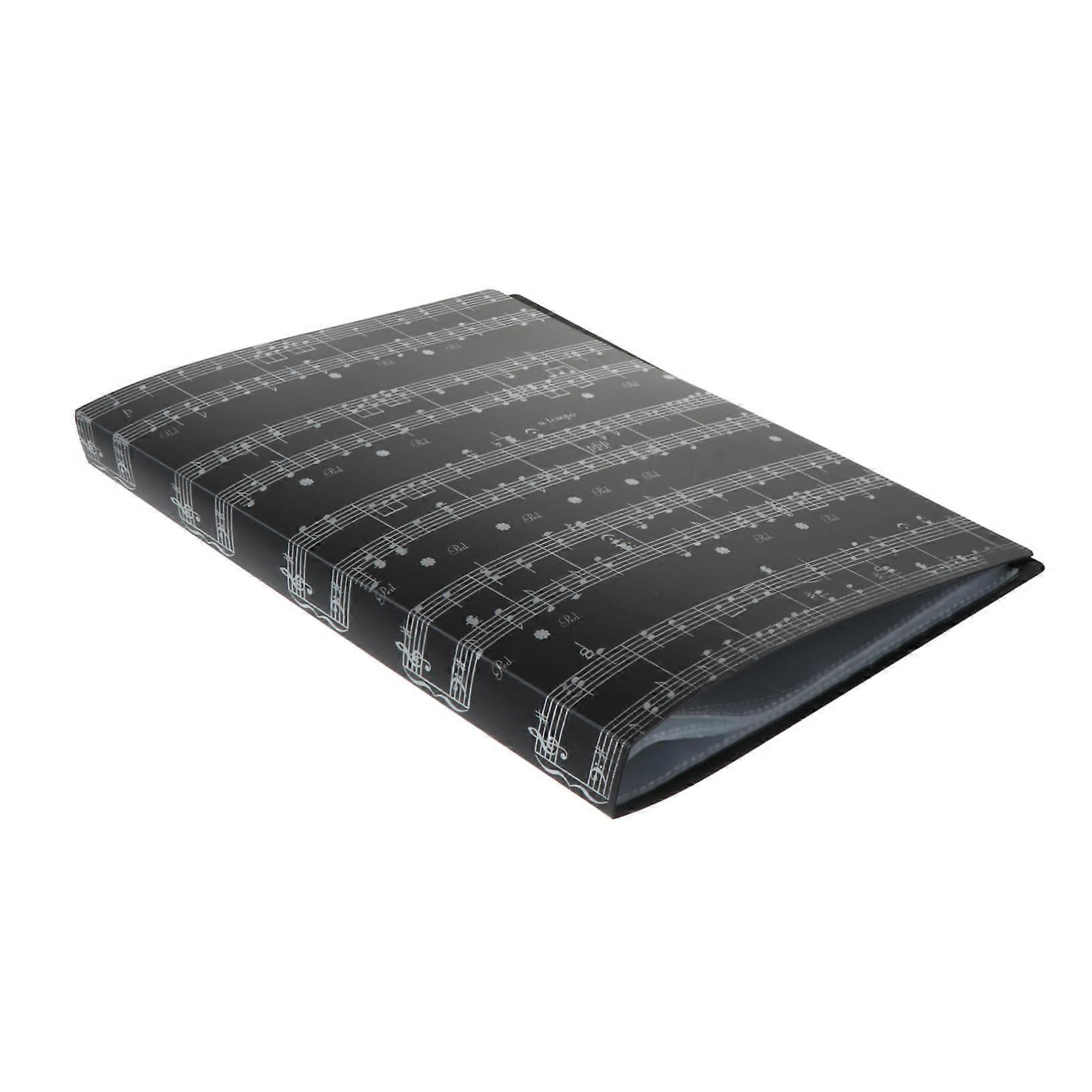 A4 Size Portable Document Organizer Folder, 40 Pocket Large Capacity File Folder for Sheet Music