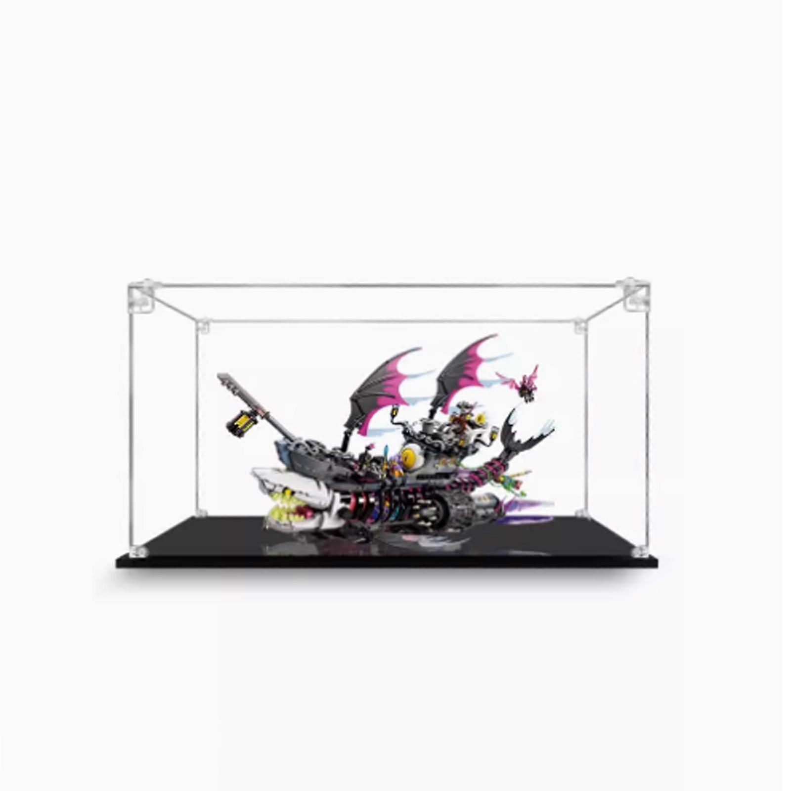 Display Case for  71469 Nightmare Shark , Dustproof Clear Acrylic Box, Precise Fit