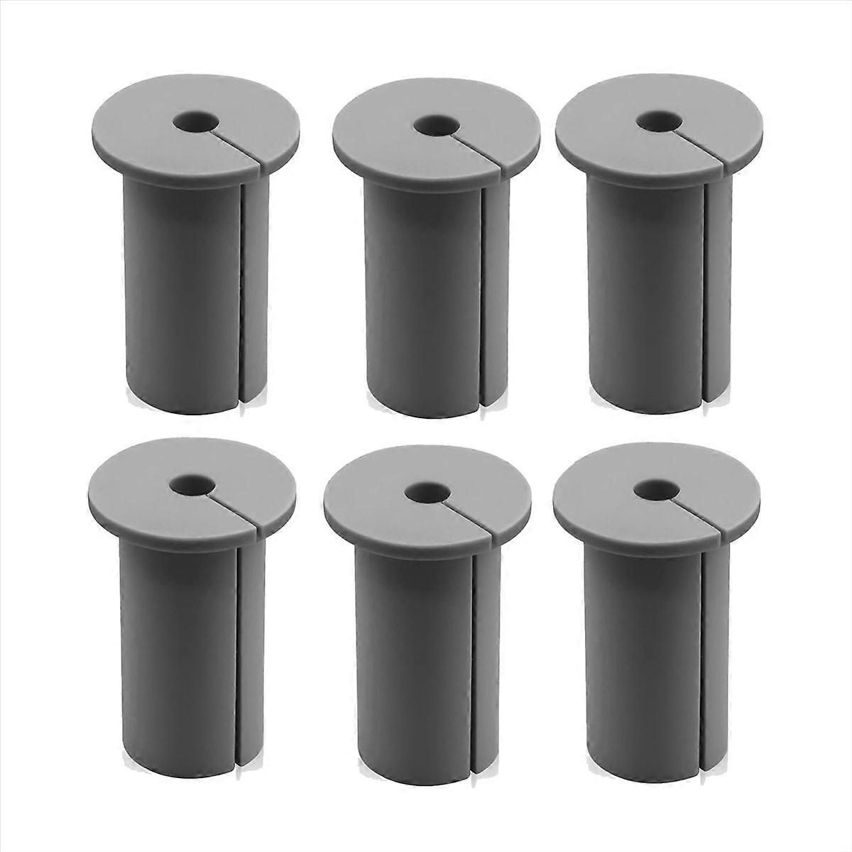 6PCS Wall Grommets for Cable, for Mount grey