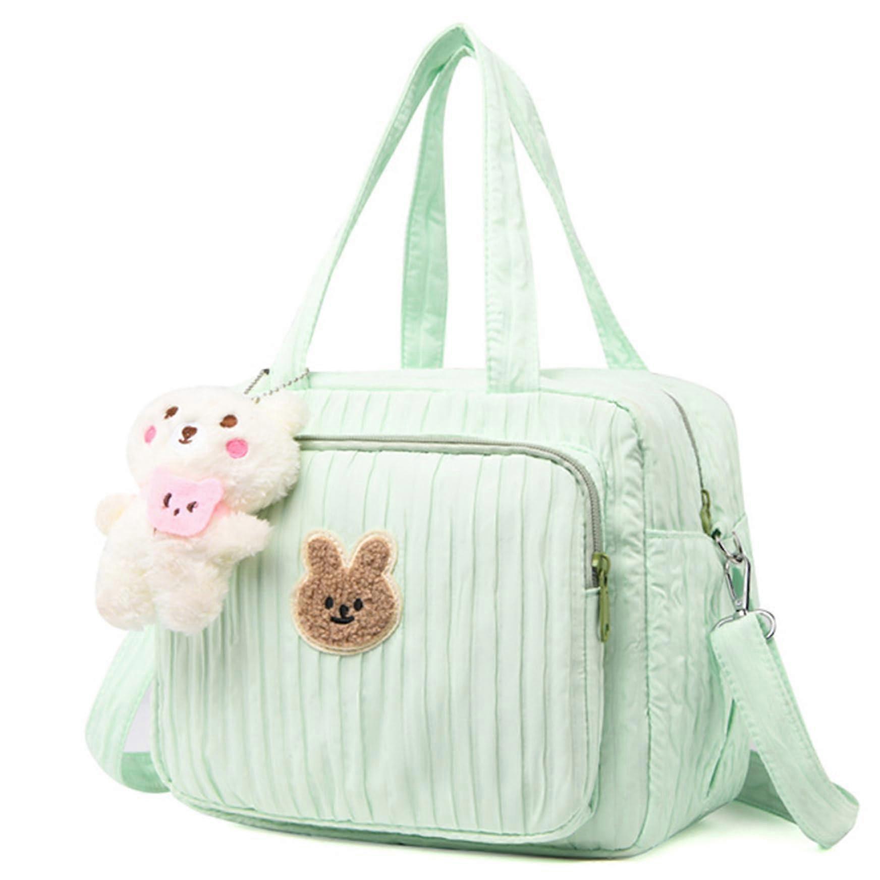 Small Travel Diaper Bag Tote with MultiPocket Organization and Detachable Shoulder Strap