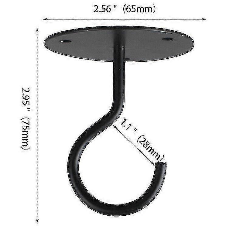 Iron Ceiling Hooks For Wall Hanging Plants Wind Chimes Clothesline Hanger