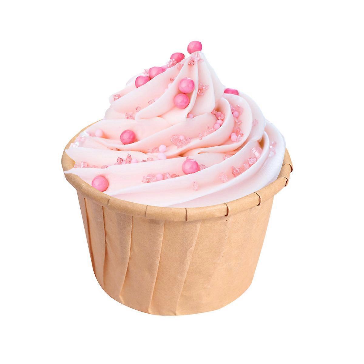 Disposable Cake Cup Curled Cake Cups for Baking 100Pcs Chocolate Paper Wrappers