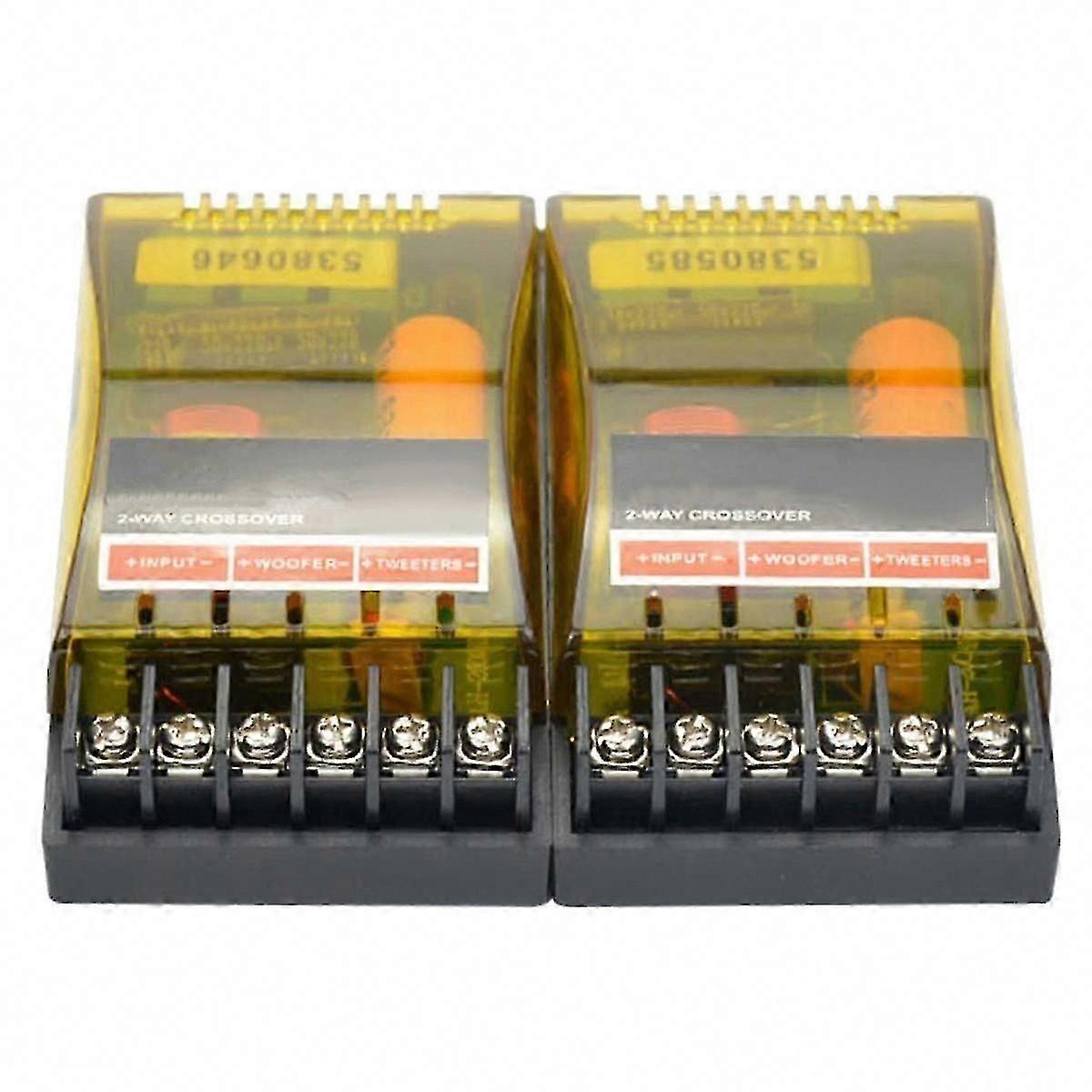 Two-way automotive stereo audio crossover, woofer crossover