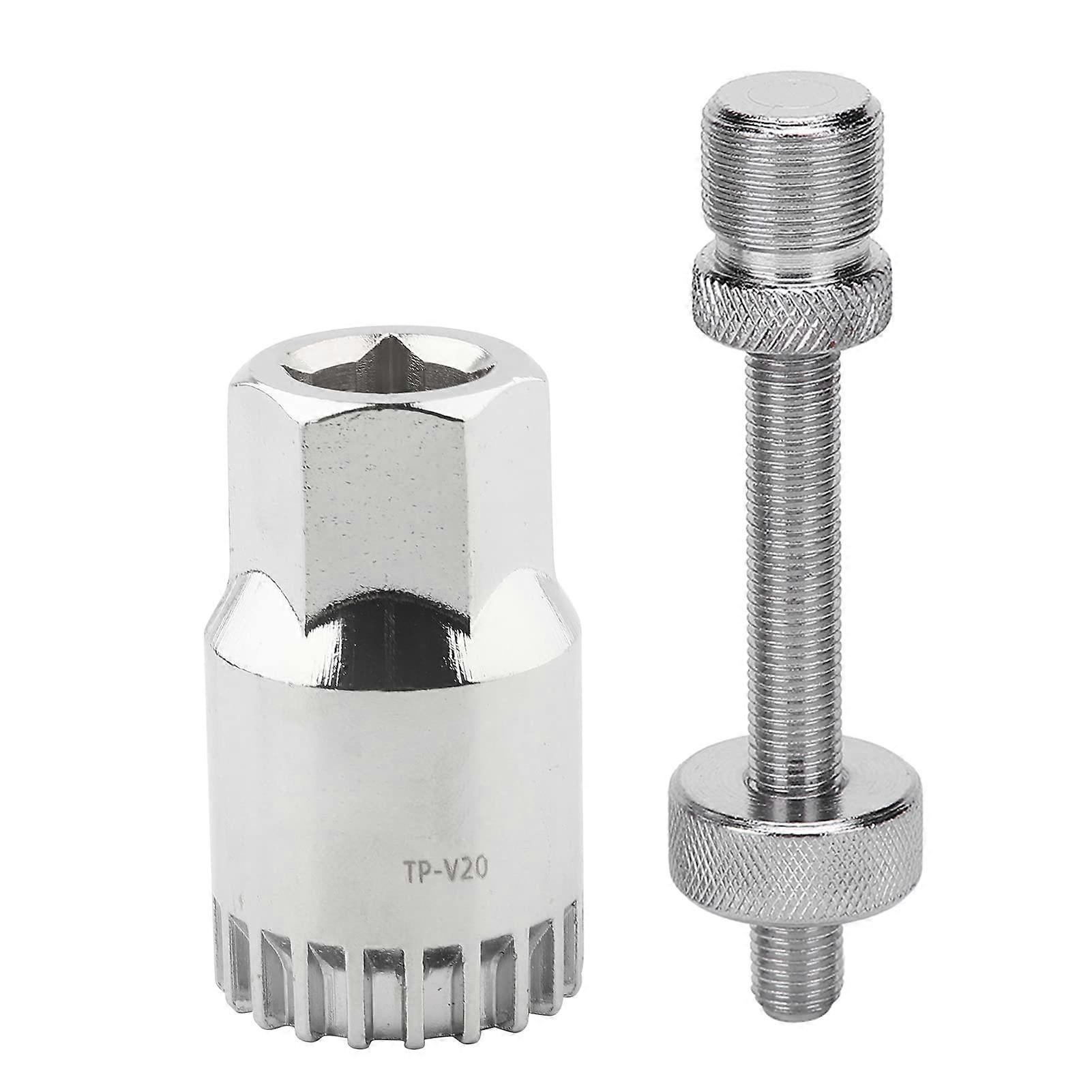 Bottom Bracket Removal Tool for Bikes, 20 Teeth Universal Remover with Secure AntiFall Design