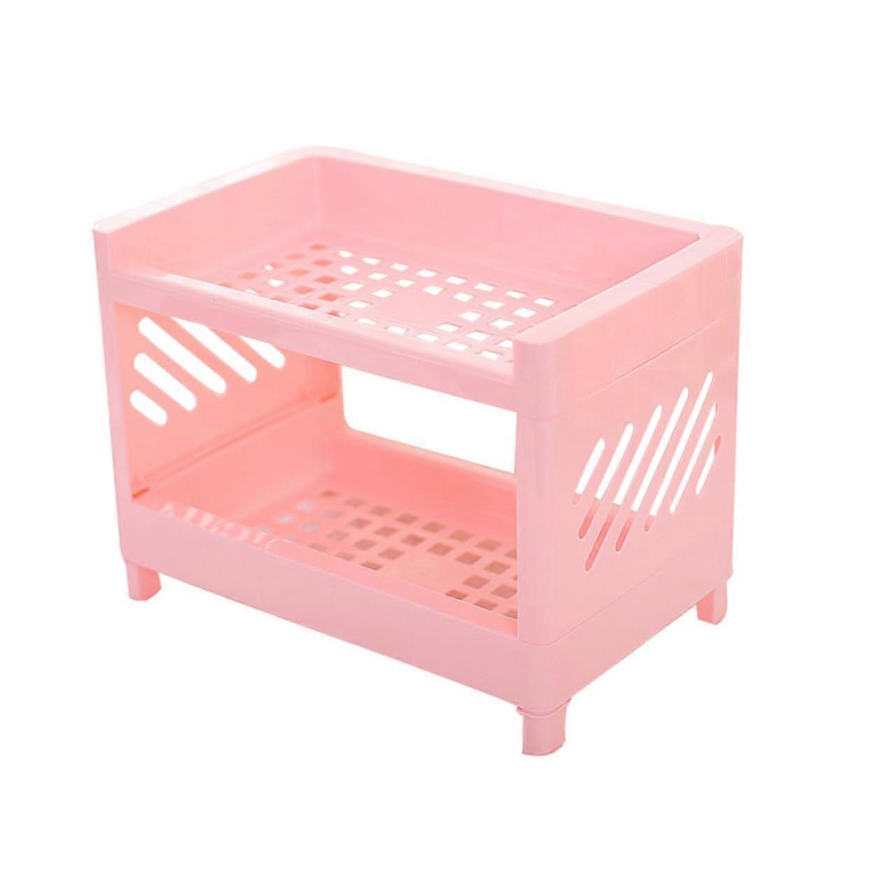 Double Layer Kitchen Storage Rack SpaceSaving Organizer Shelf for Cookware and Condiments