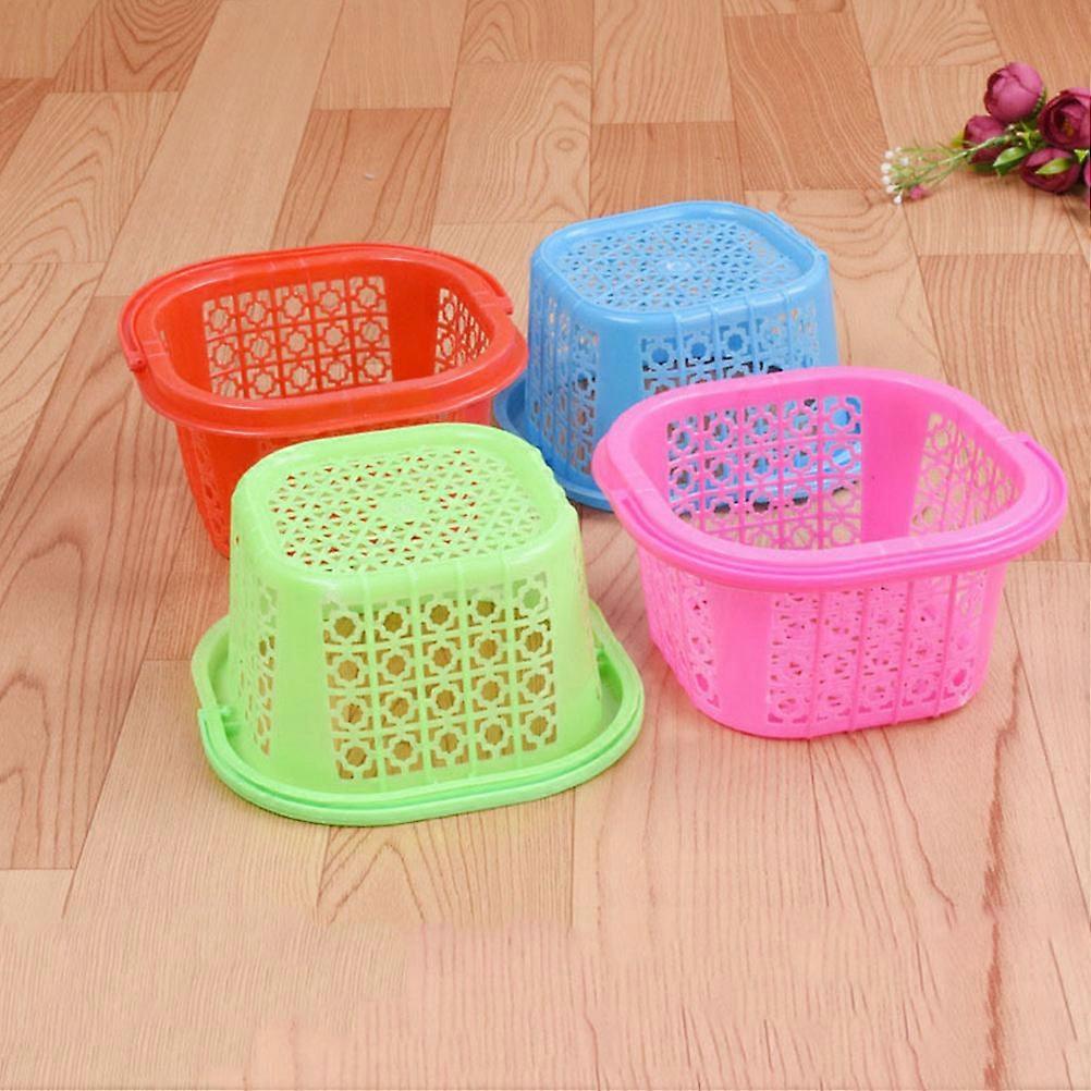 Fruit Pickup Basket for Home Use 1Set Colorful Plastic Small Baskets