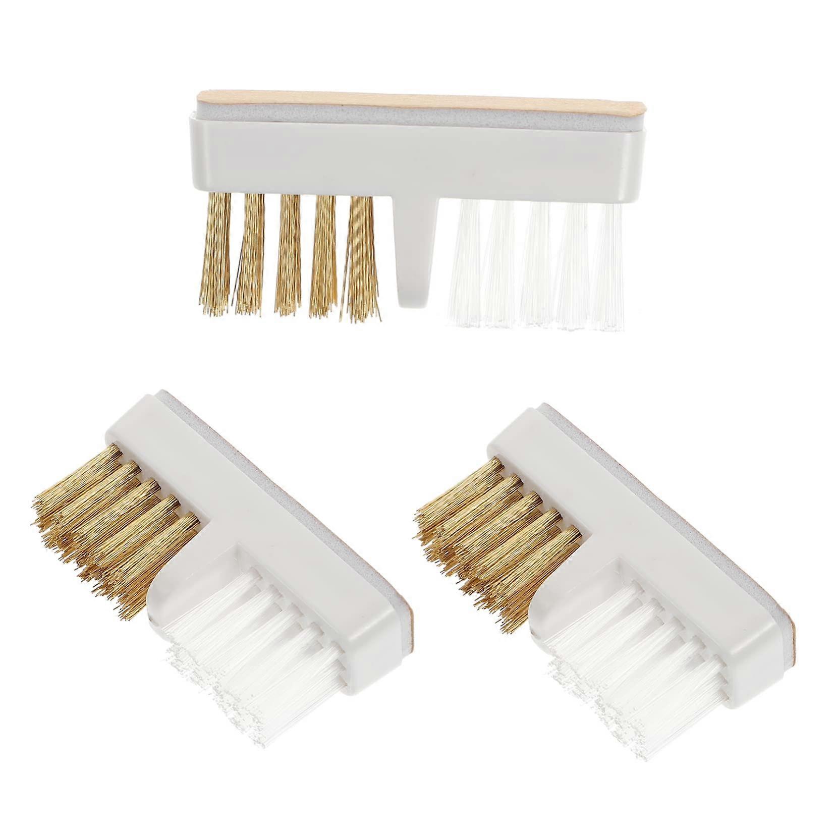 3pcs Copper Wire Nail Drill Bit Cleaner Set for Manicure with Efficient Dust Removal