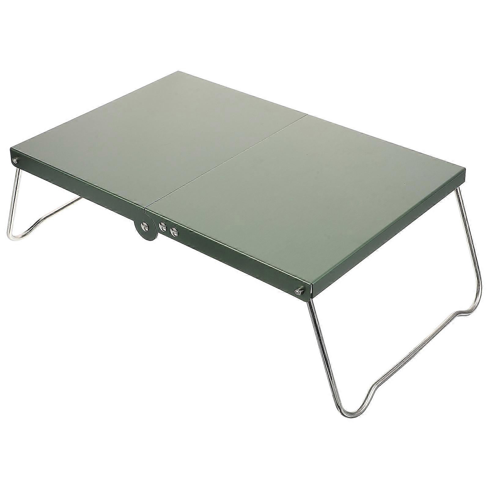 Foldable Camping Table Stainless Steel for Hiking Use 4Pcs Outdoor Table