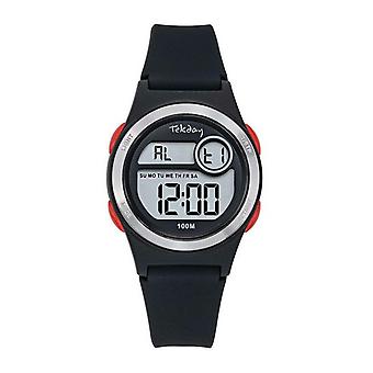 Tekday 654781 Mixed Watch - Silikonarmband Schwarz