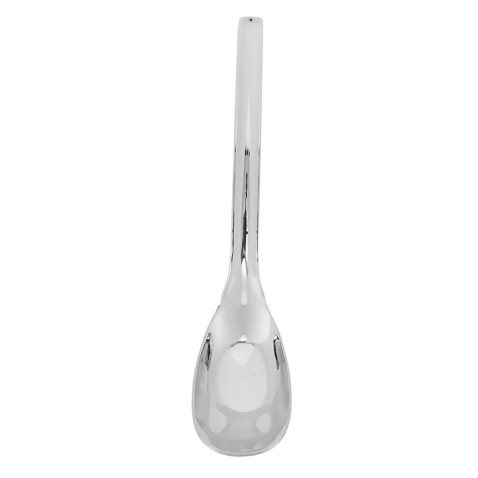 Silver Stainless Steel Tasting Spoon for Soup Multi-Function Dinner Spoon 5Pcs