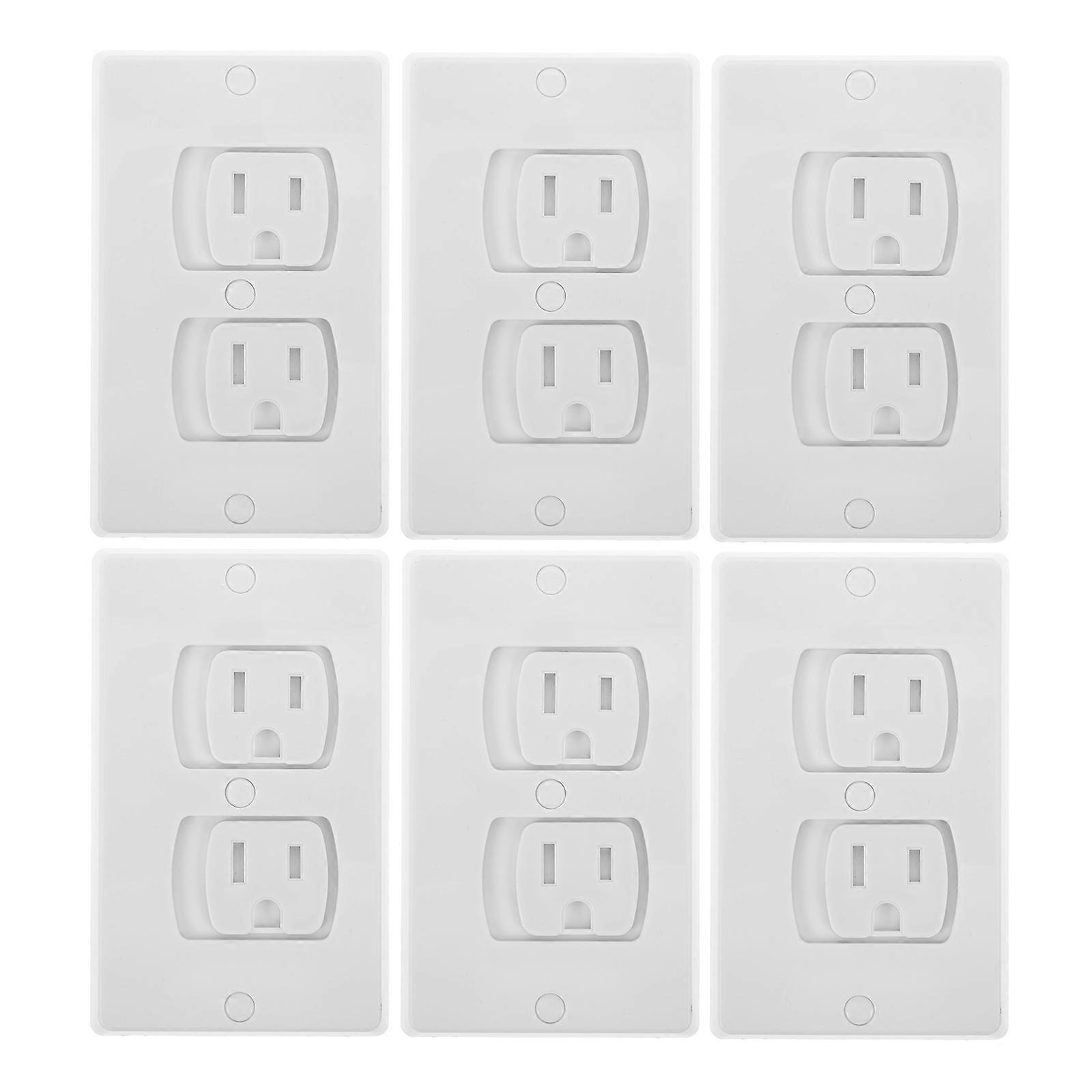 6pcs Outlet Cover Automatically Closing Baby Proofing Wall Socket Plug Cover