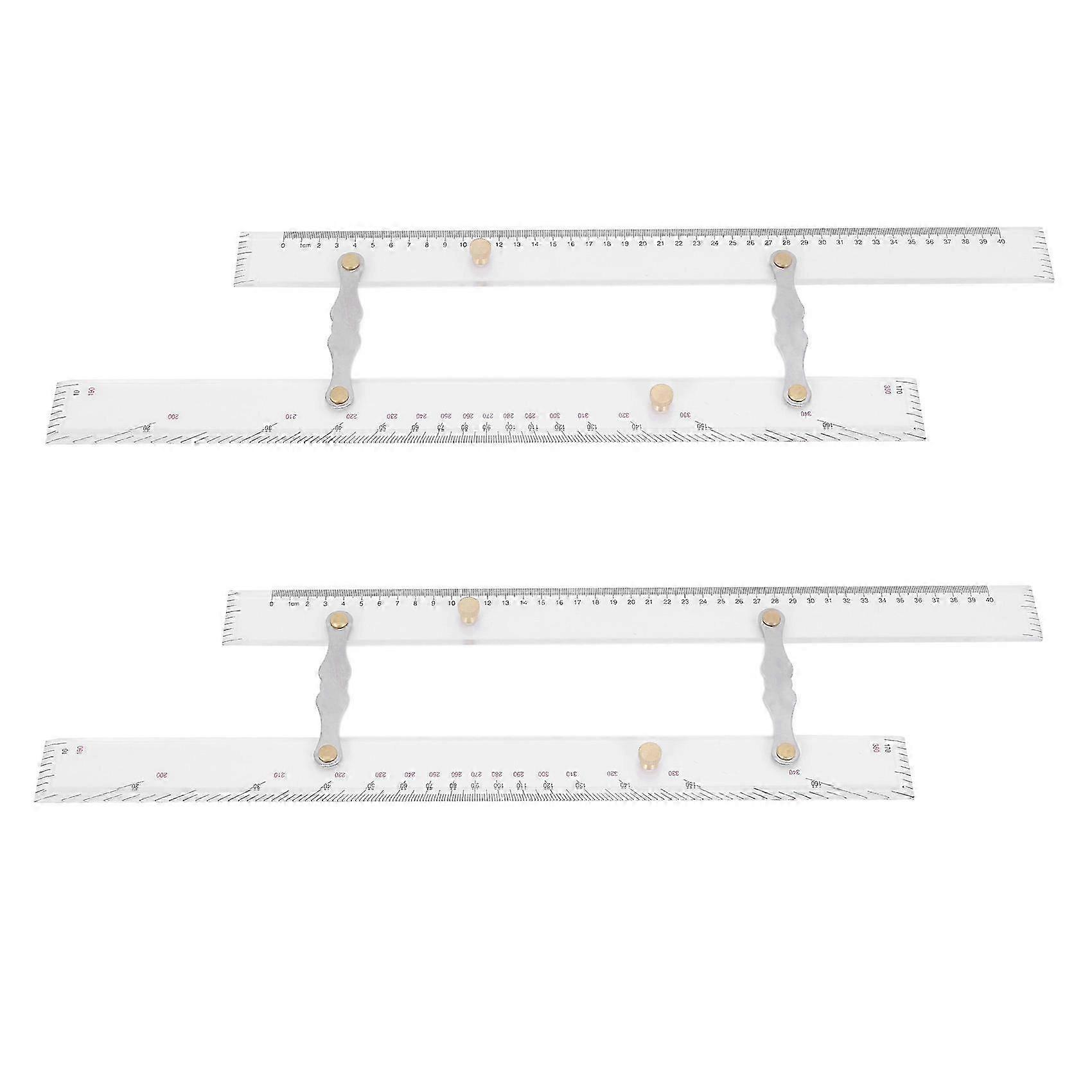 2X Marine Ruler Parallel Ruler Nautical Charts Parallel Ruler Mapping Points to Pull Parallel Ruler