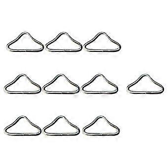 Trampoline Triangle Rings Silver 30Pcs Steel Buckle Replacement Set