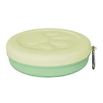 Travel Dog Cat Feeding Watering Bowl with Lid PP Material Leak Proof for Small Medium Dogs Cats Walking Camping Hiking Trips