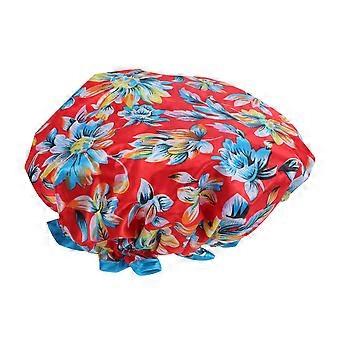 Bathing Cap Waterproof Shower Cap for Shower 2Pcs Elastic Printed Design