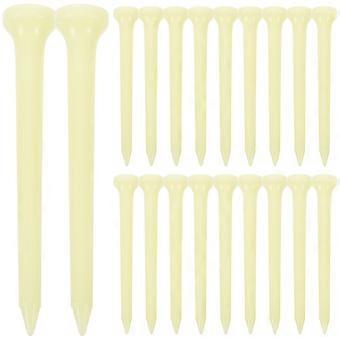 20pcs Luminous Golf Tees Pegs Golf Spikes Replaceable Golf Tees Golf Training Accessories